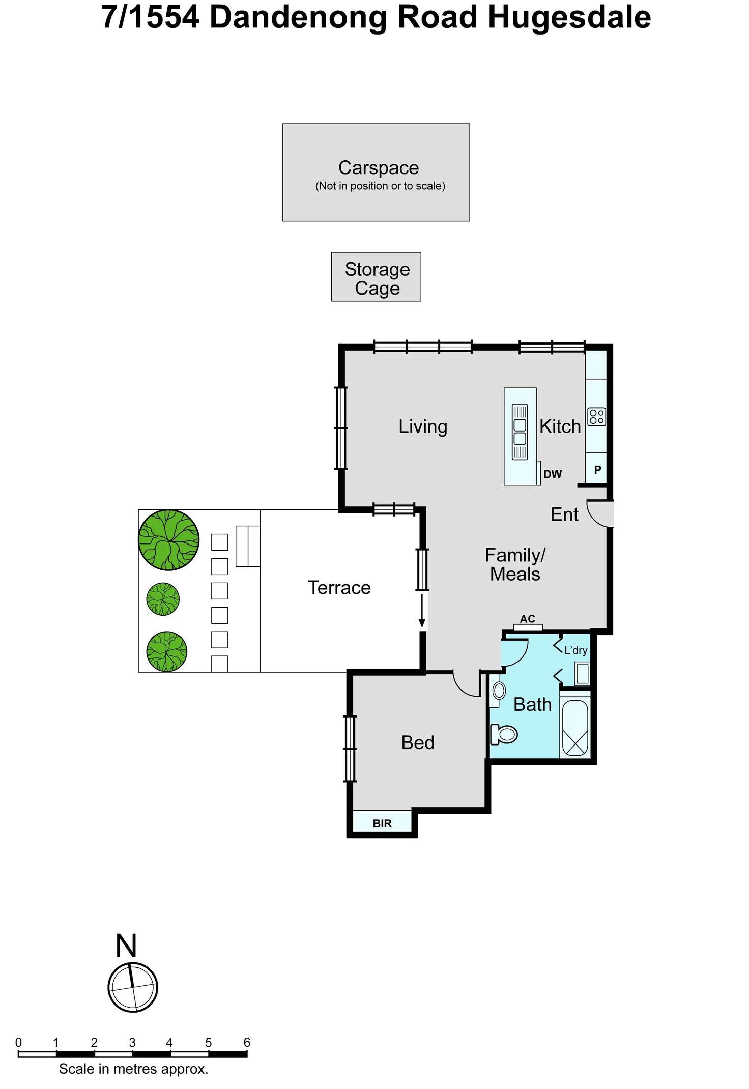 Floorplan of Homely unit listing, 7/1554-1556 Dandenong Road, Huntingdale VIC 3166