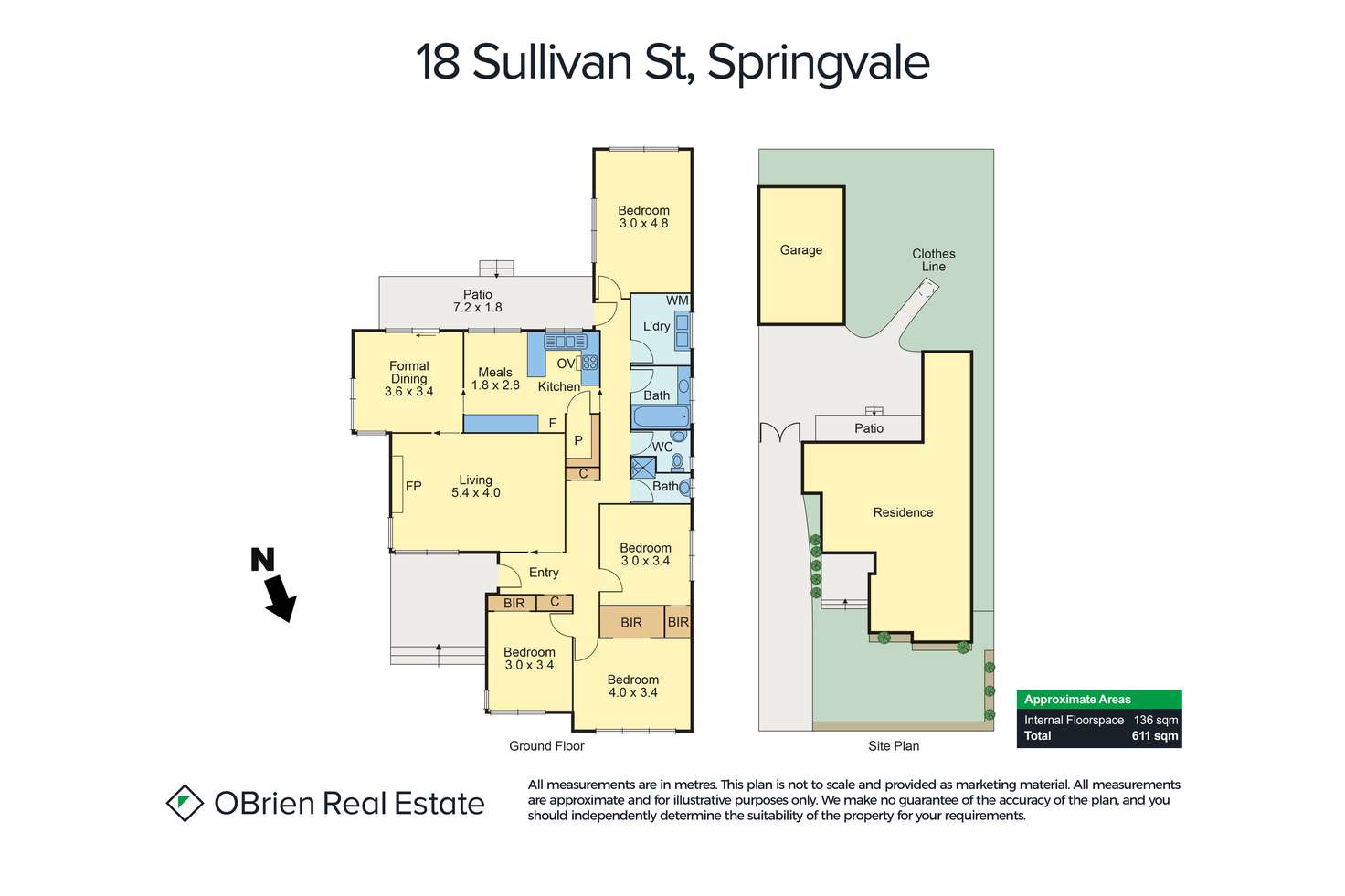 Floorplan of Homely house listing, 18 Sullivan Street, Springvale VIC 3171