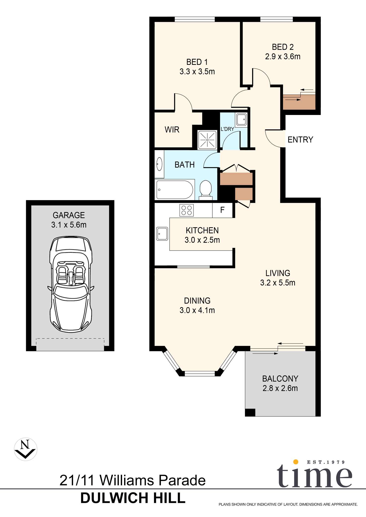 Floorplan of Homely apartment listing, 21/11 Williams Parade, Dulwich Hill NSW 2203