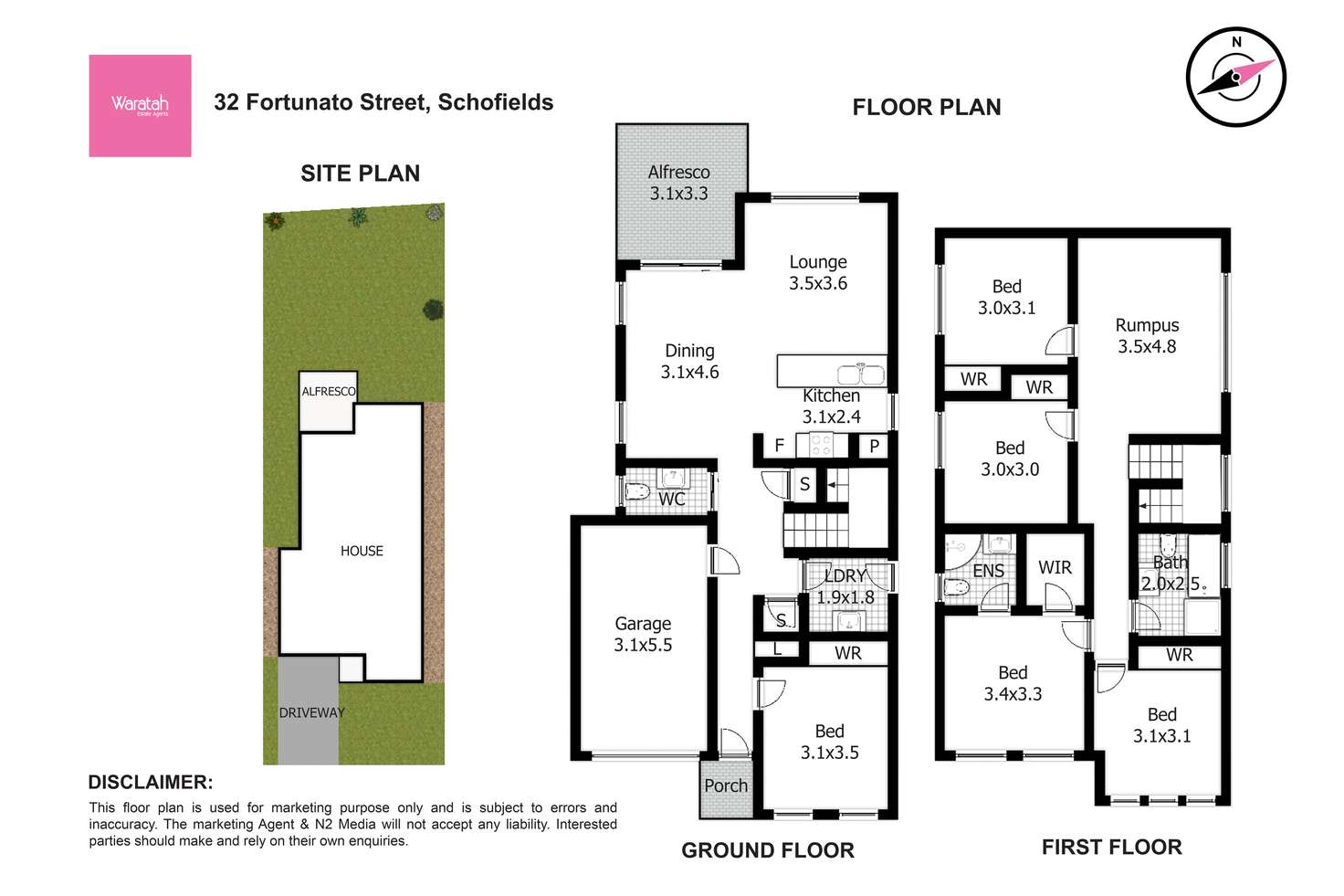 Floorplan of Homely house listing, 32 Fortunato Street, Schofields NSW 2762