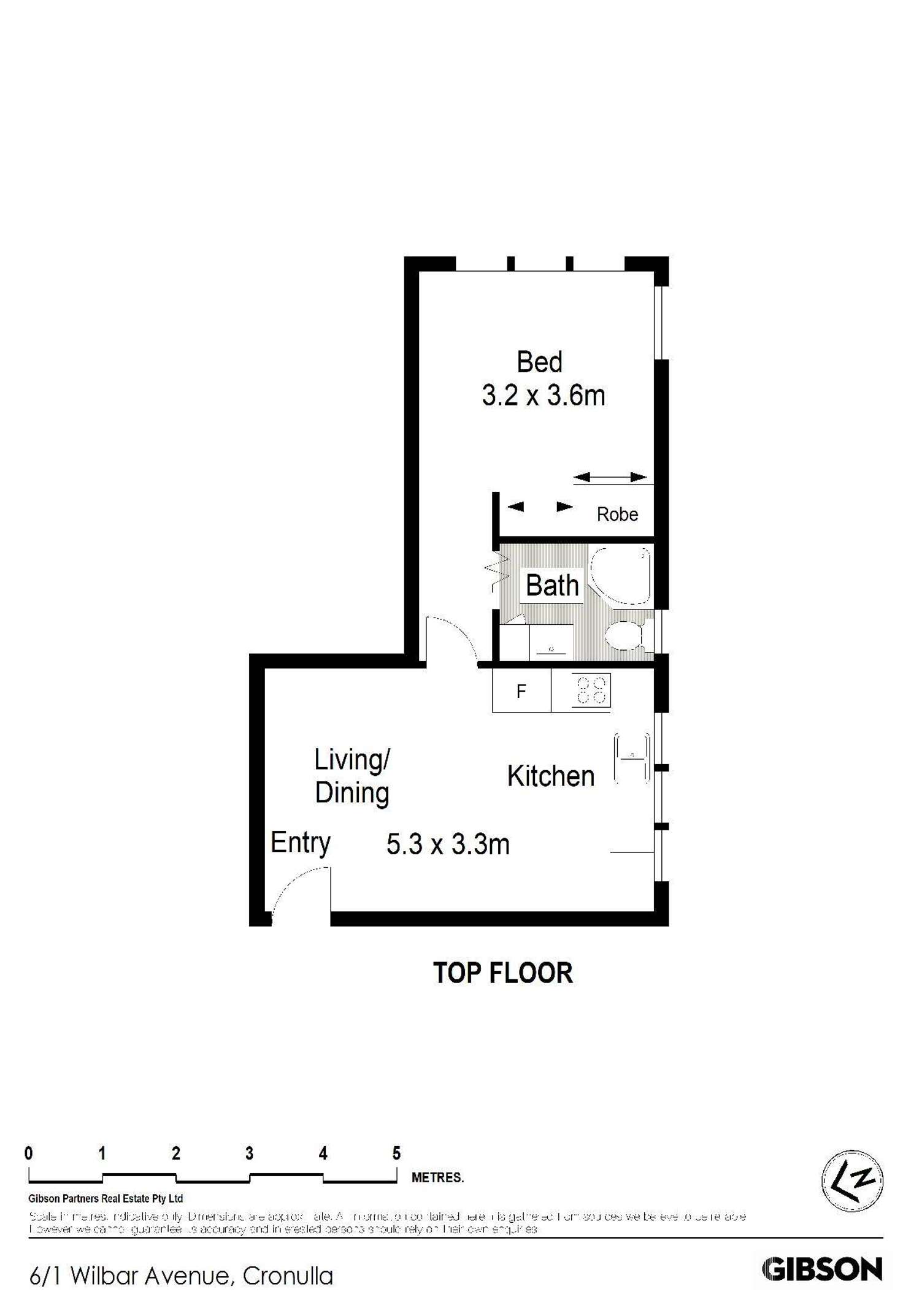 Floorplan of Homely unit listing, 6/1 Wilbar Avenue, Cronulla NSW 2230