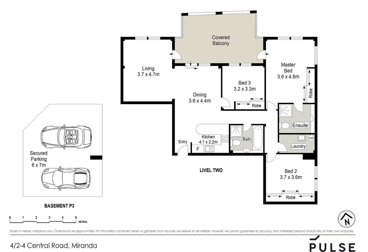 Floorplan of Homely apartment listing, 4/2-4 Central Road, Miranda NSW 2228