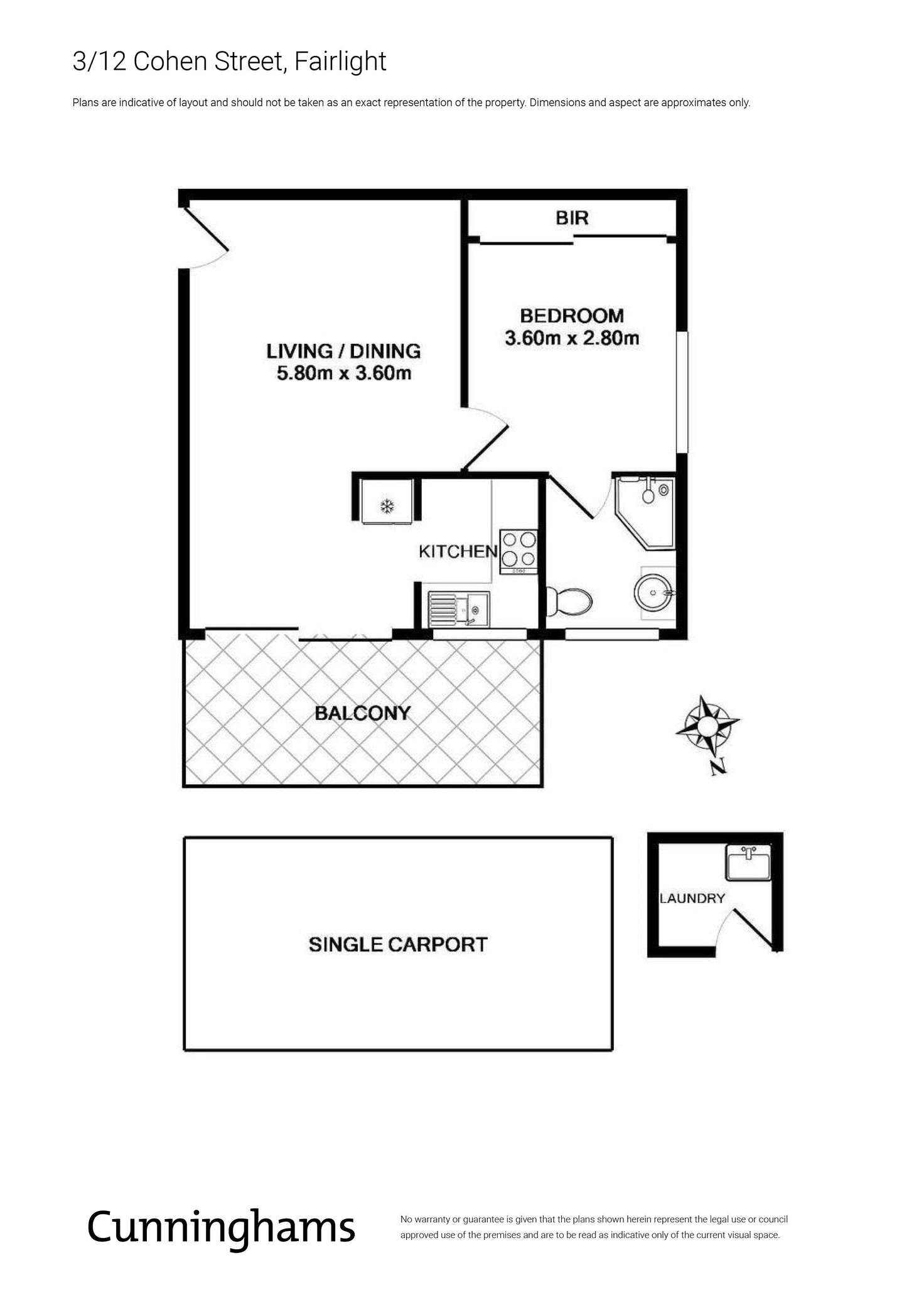 Floorplan of Homely unit listing, 3/12 Cohen Street, Fairlight NSW 2094