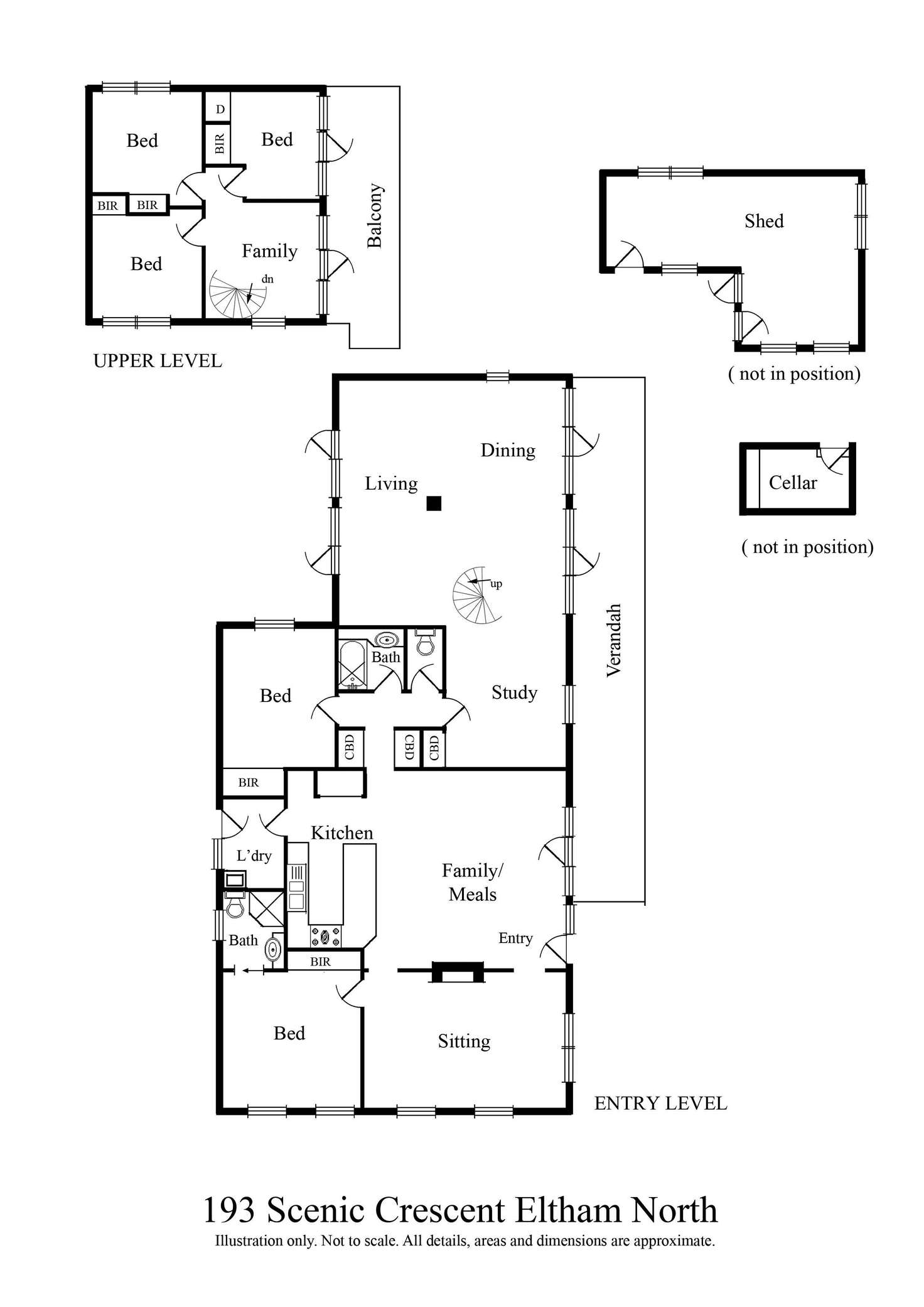 Floorplan of Homely house listing, 193 Scenic Crescent, Eltham North VIC 3095
