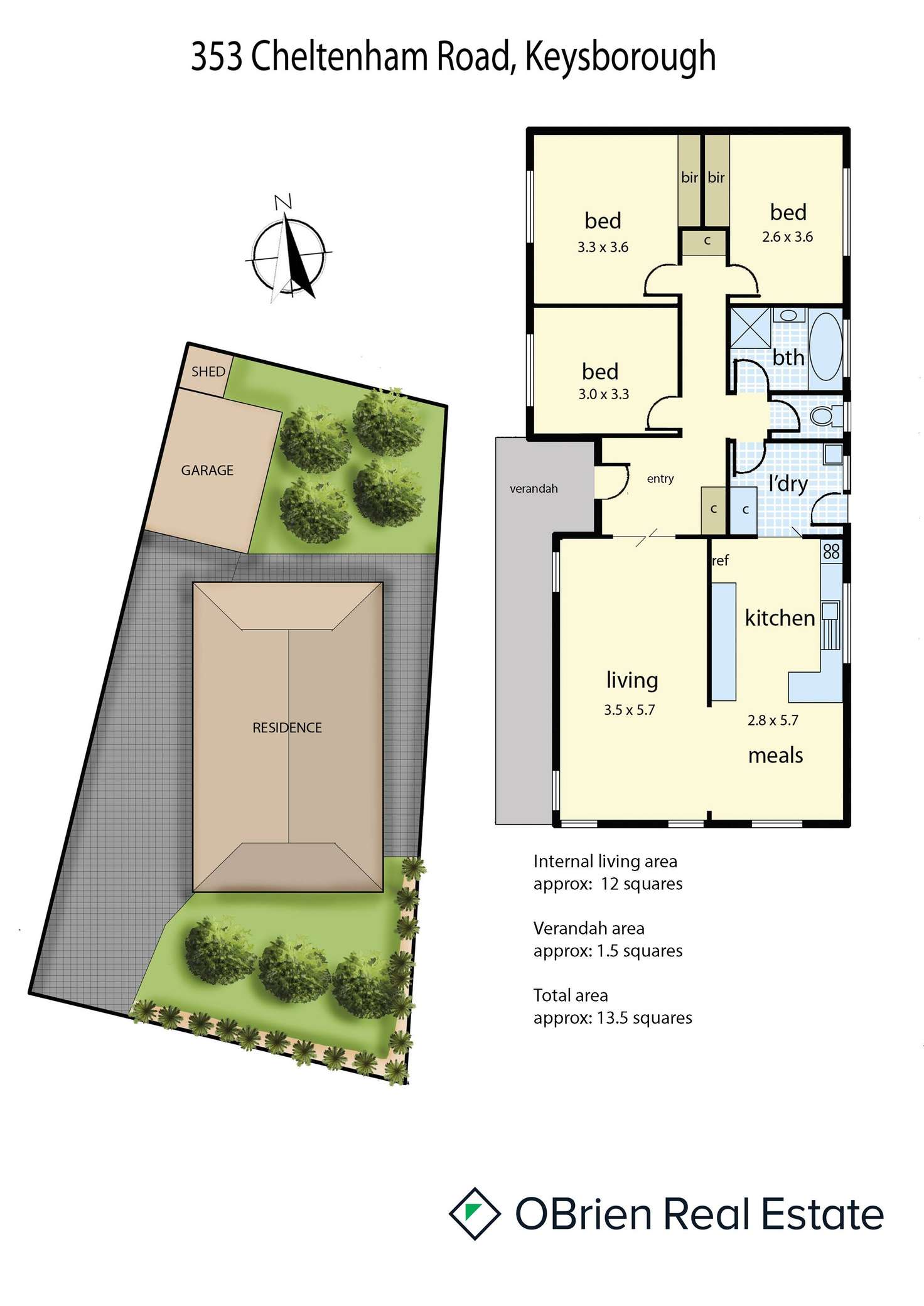 Floorplan of Homely house listing, 353 Cheltenham Road, Keysborough VIC 3173