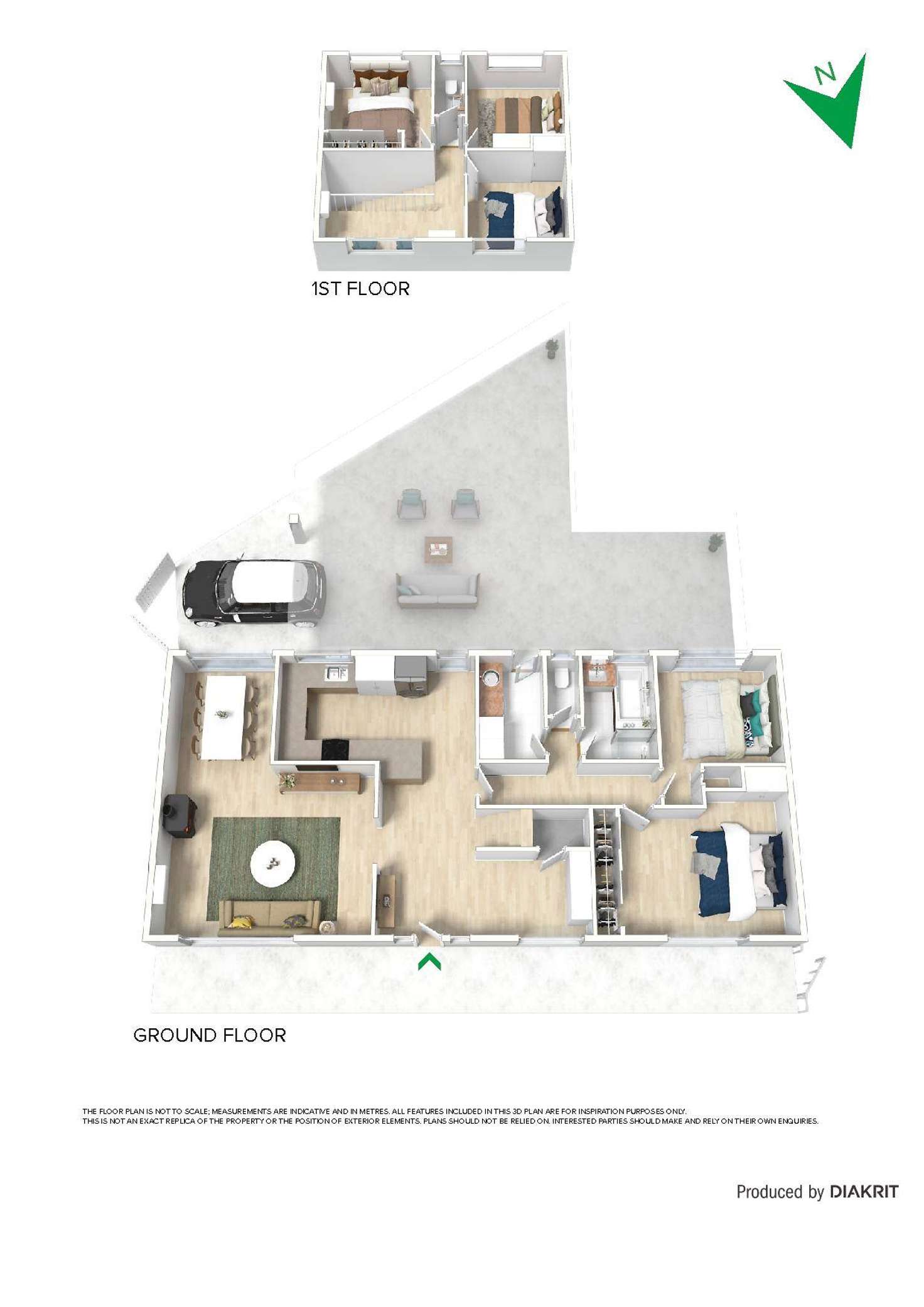 Floorplan of Homely house listing, 22 Honeyeater Place, Carrum Downs VIC 3201