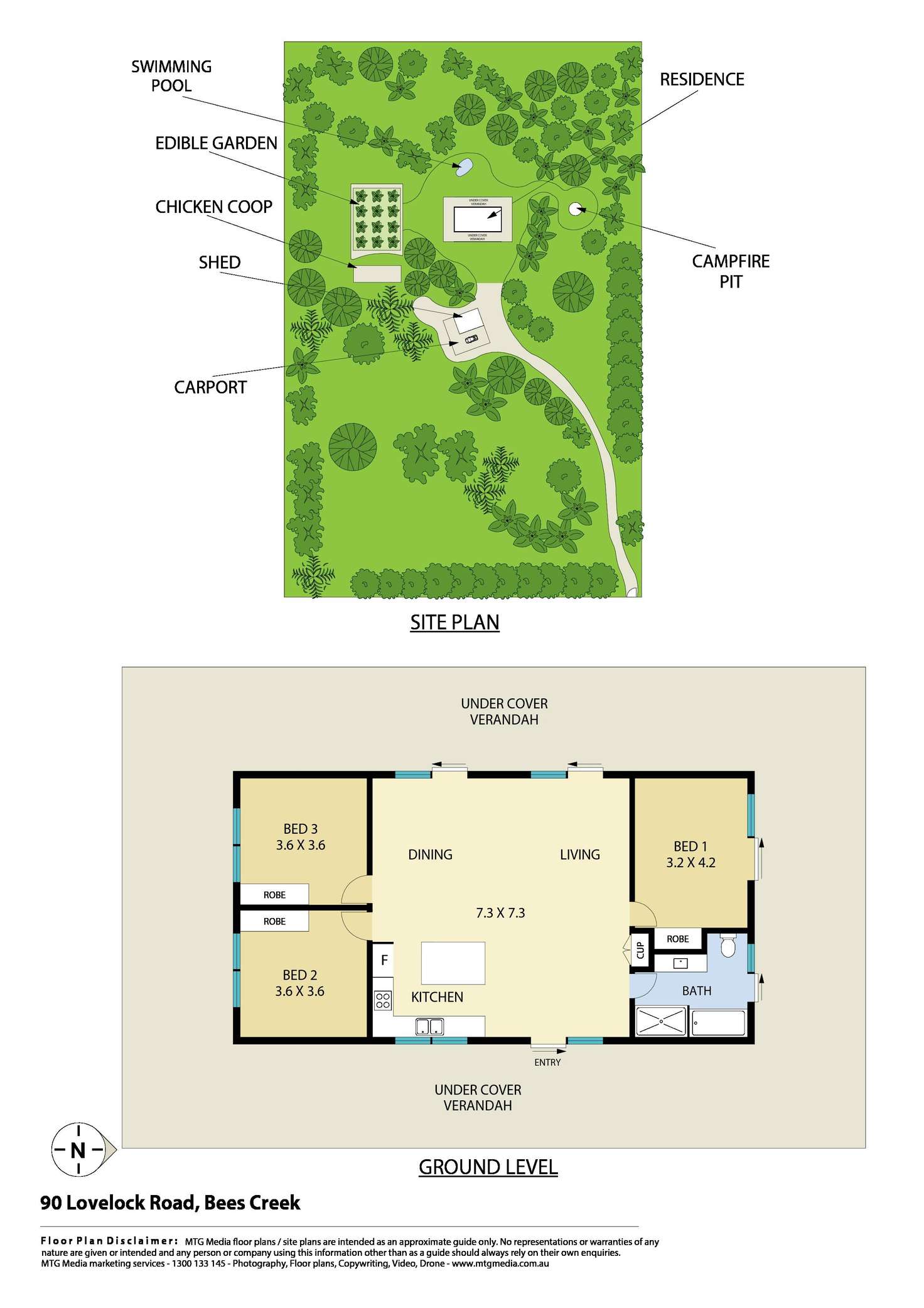 Floorplan of Homely acreageSemiRural listing, 90 Lovelock Road, Bees Creek NT 822