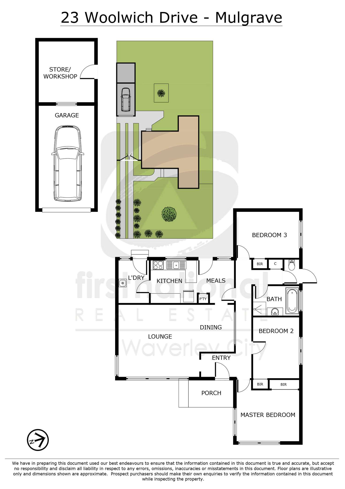 Floorplan of Homely house listing, 23 Woolwich Drive, Mulgrave VIC 3170