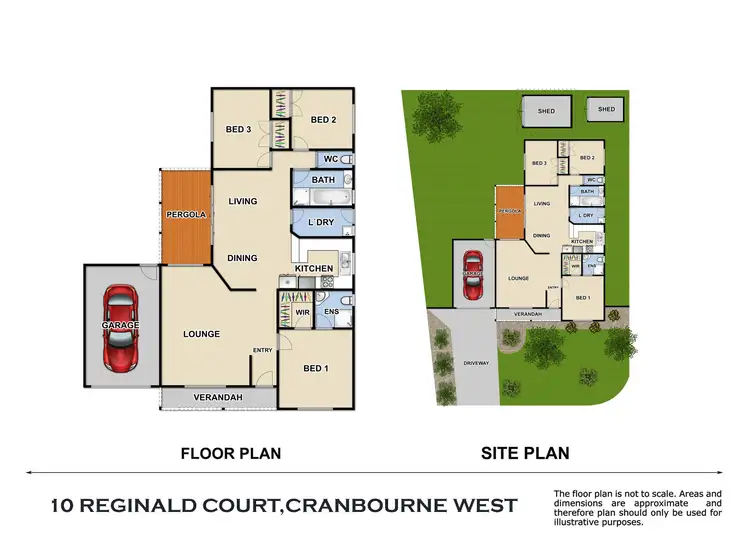 Floorplan of Homely house listing, 10 Reginald Court, Cranbourne West VIC 3977
