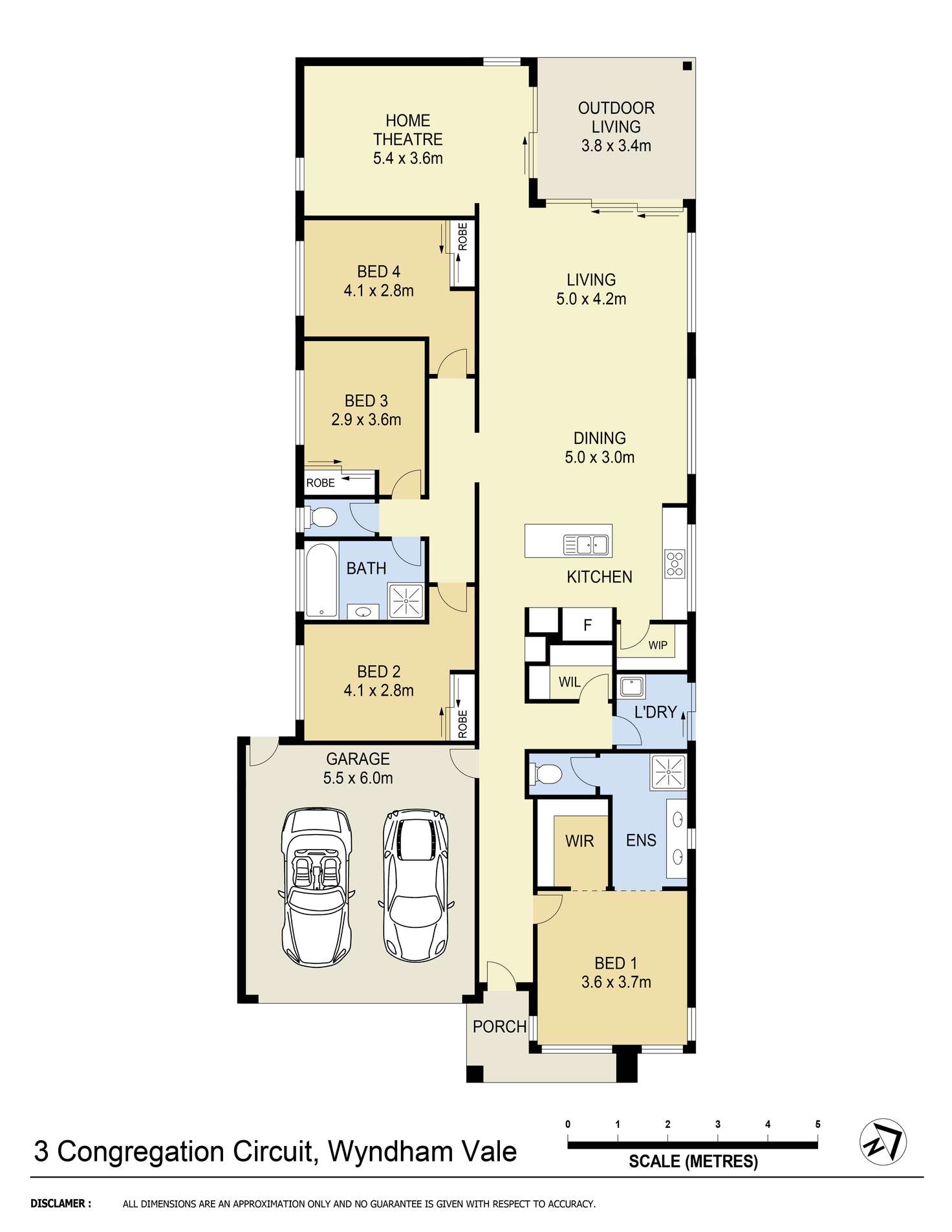 Floorplan of Homely house listing, 3 Congregation Circuit, Wyndham Vale VIC 3024