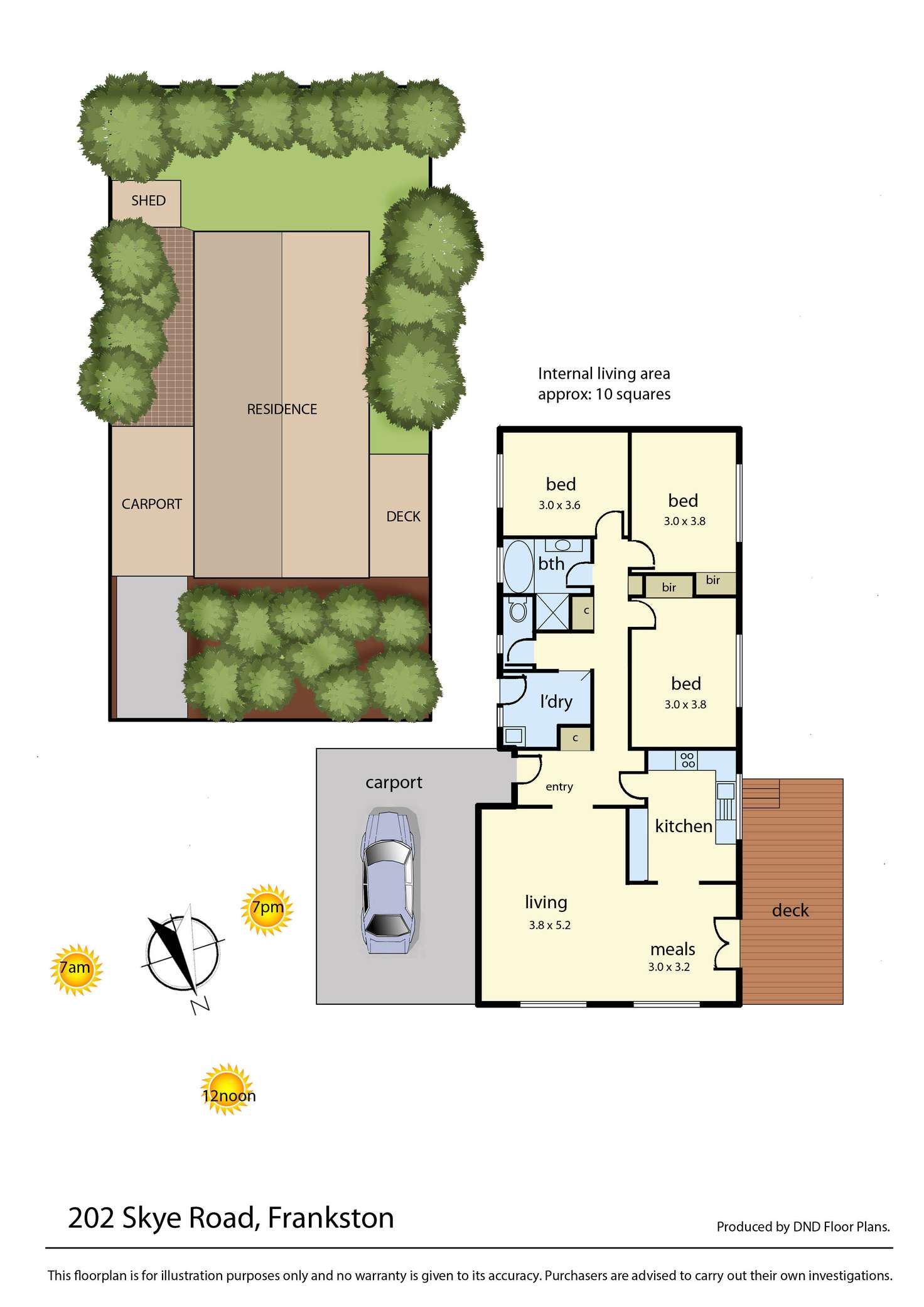 Floorplan of Homely house listing, 202 Skye Road, Frankston VIC 3199