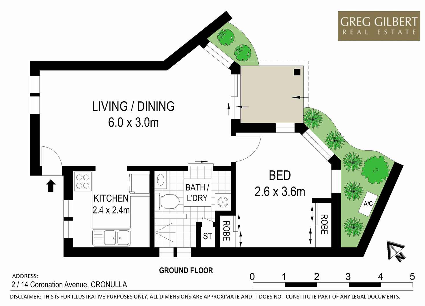 Floorplan of Homely villa listing, 2/14 Coronation Avenue, Cronulla NSW 2230