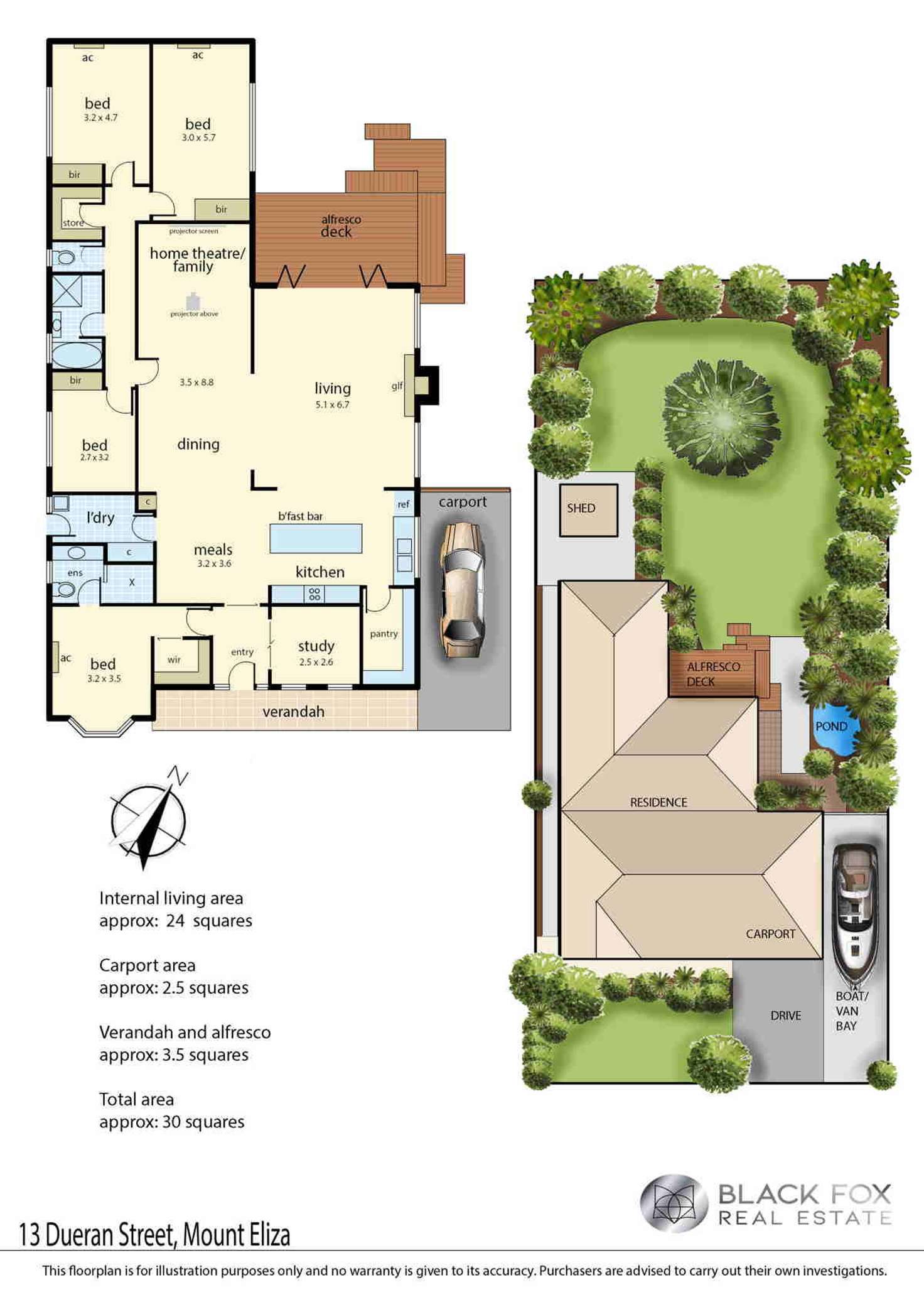 Floorplan of Homely house listing, 13 Dueran Street, Mount Eliza VIC 3930