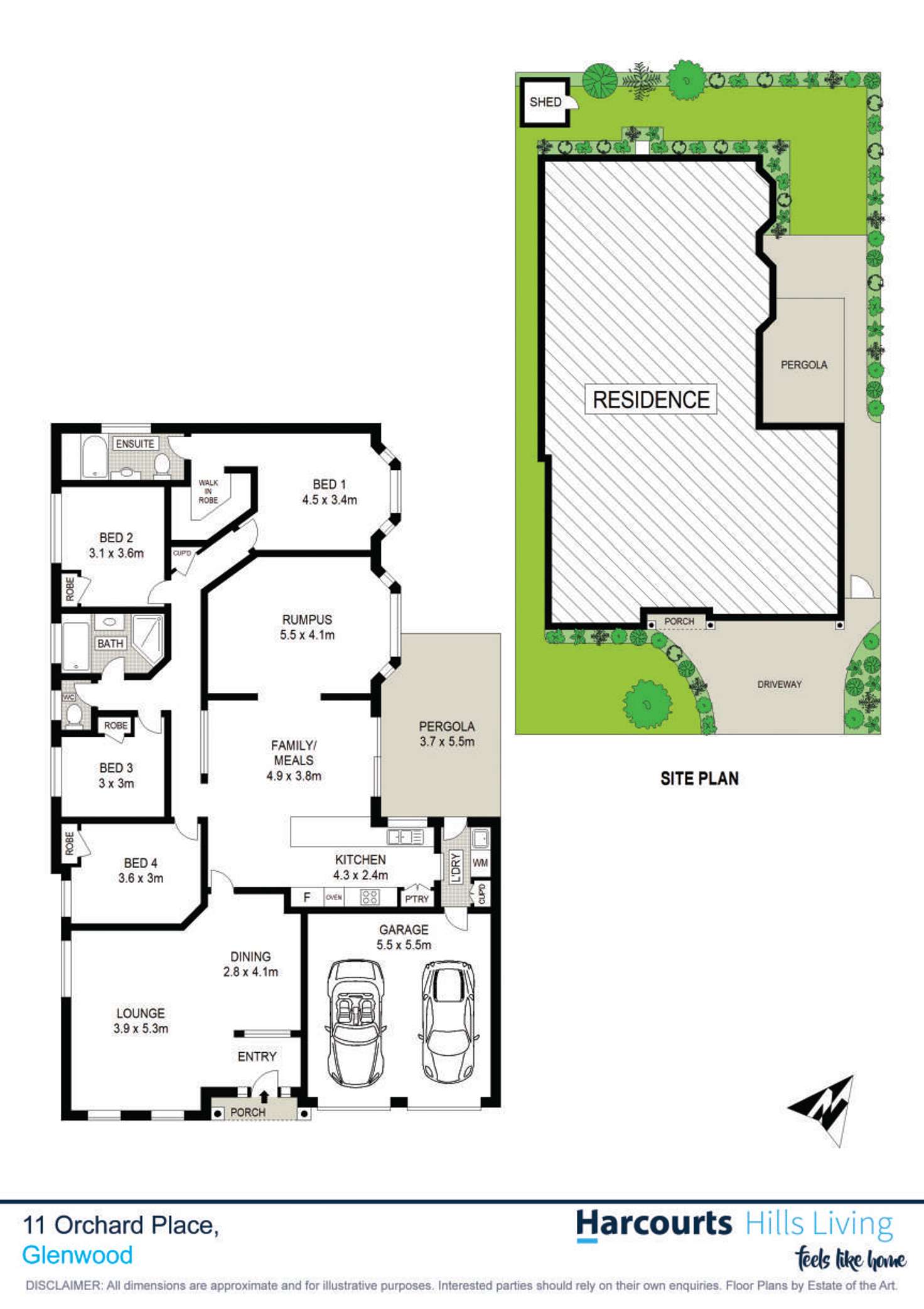 Floorplan of Homely house listing, 11 Orchard Place, Glenwood NSW 2768
