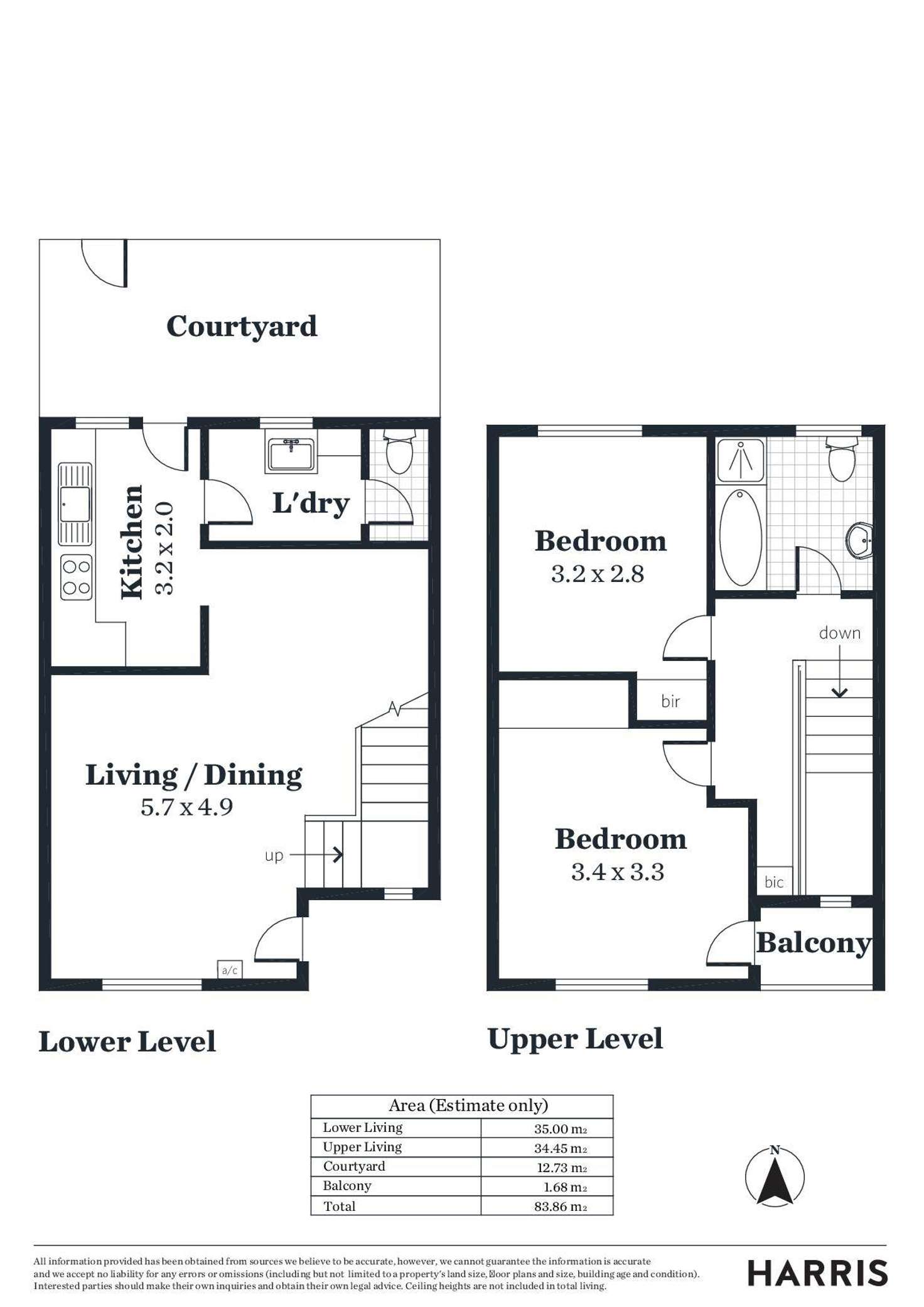 Floorplan of Homely townhouse listing, 26/37 Wright Street, Henley Beach SA 5022
