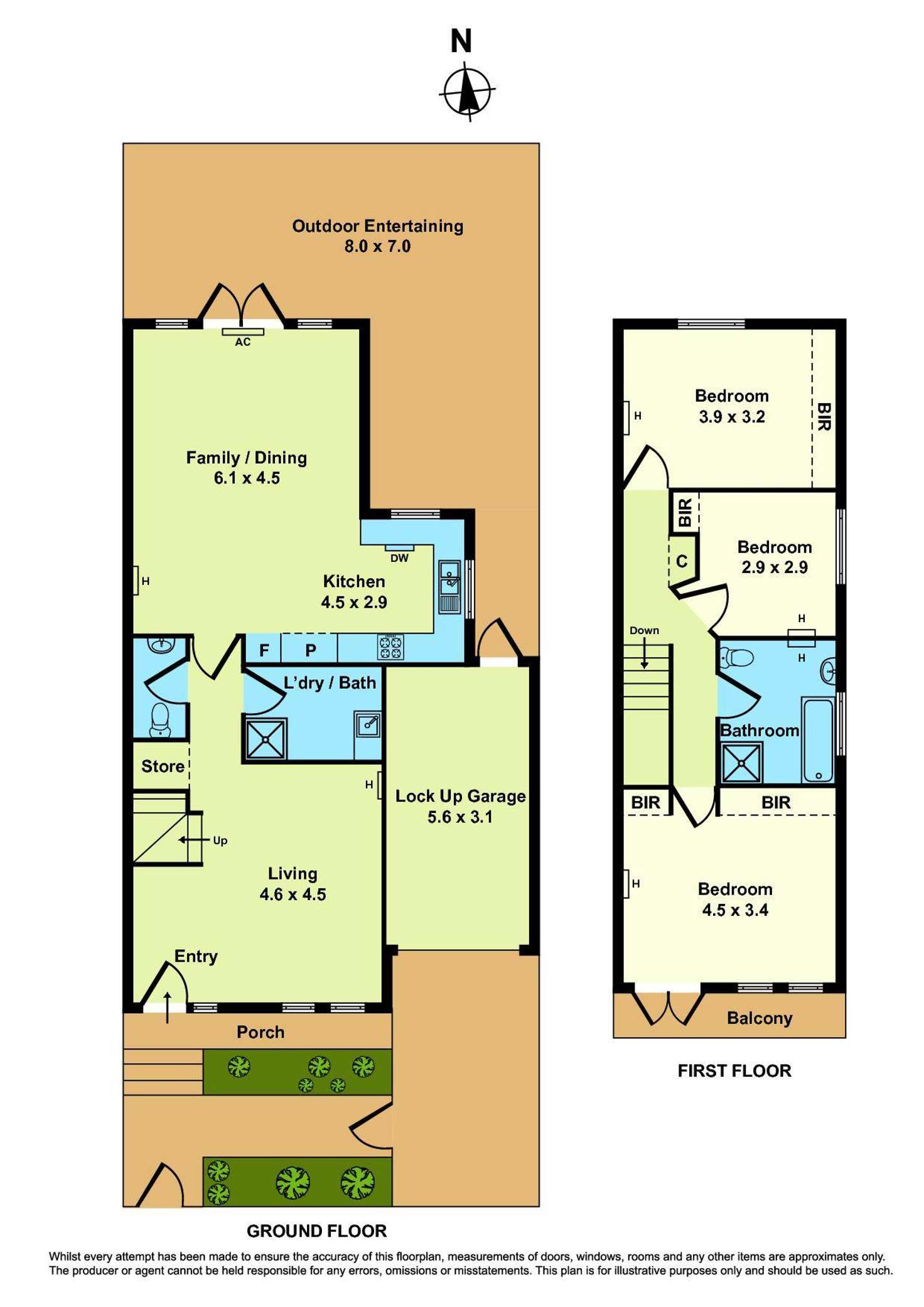 Floorplan of Homely townhouse listing, 2 Clarendon Street, Yarraville VIC 3013