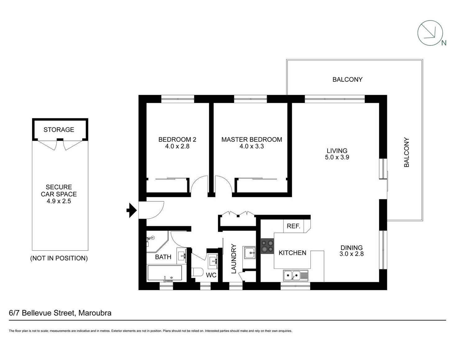 Floorplan of Homely apartment listing, 6/7 Bellevue Street, Maroubra NSW 2035