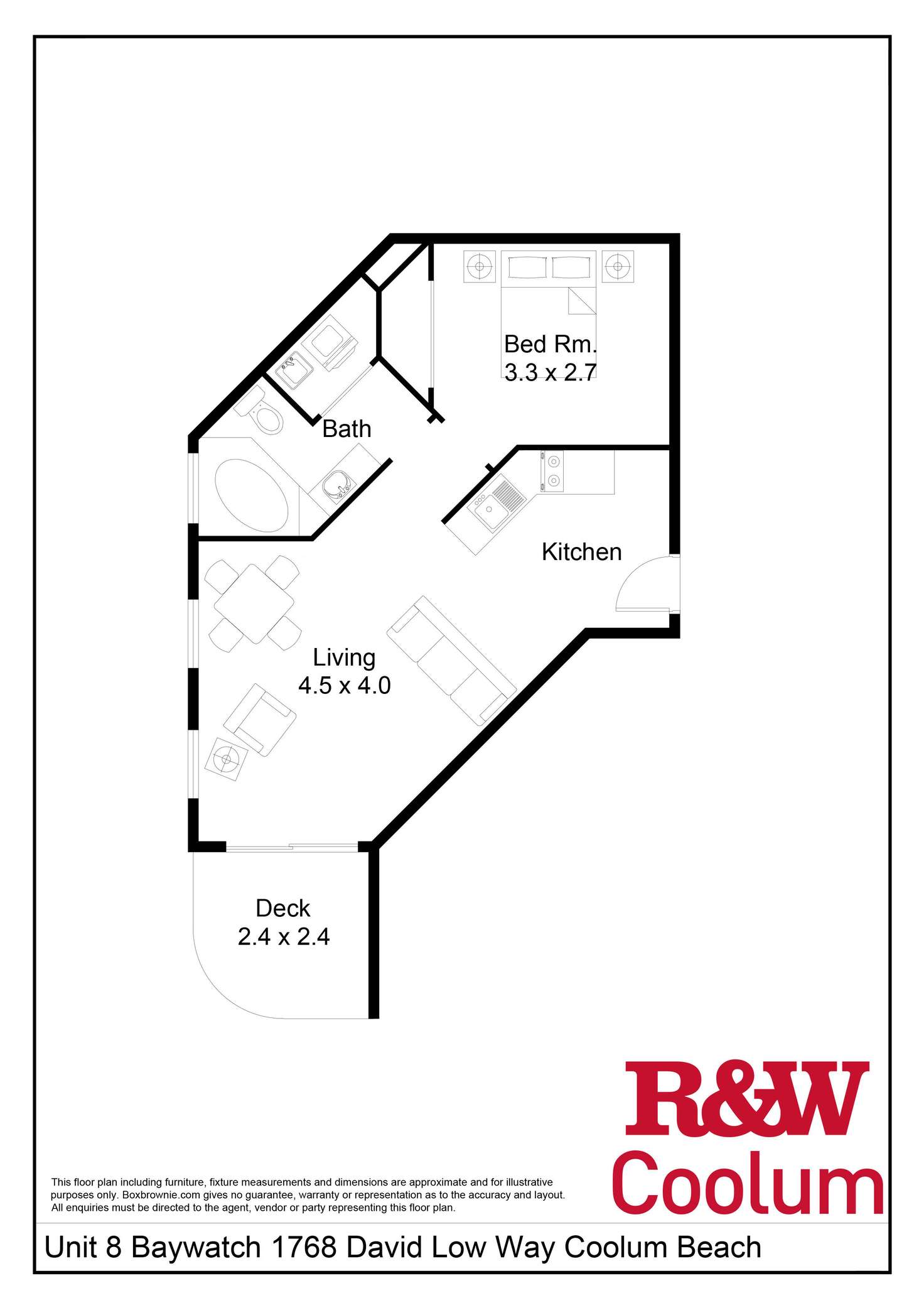 Floorplan of Homely unit listing, 8/1768 David Low Way, Coolum Beach QLD 4573