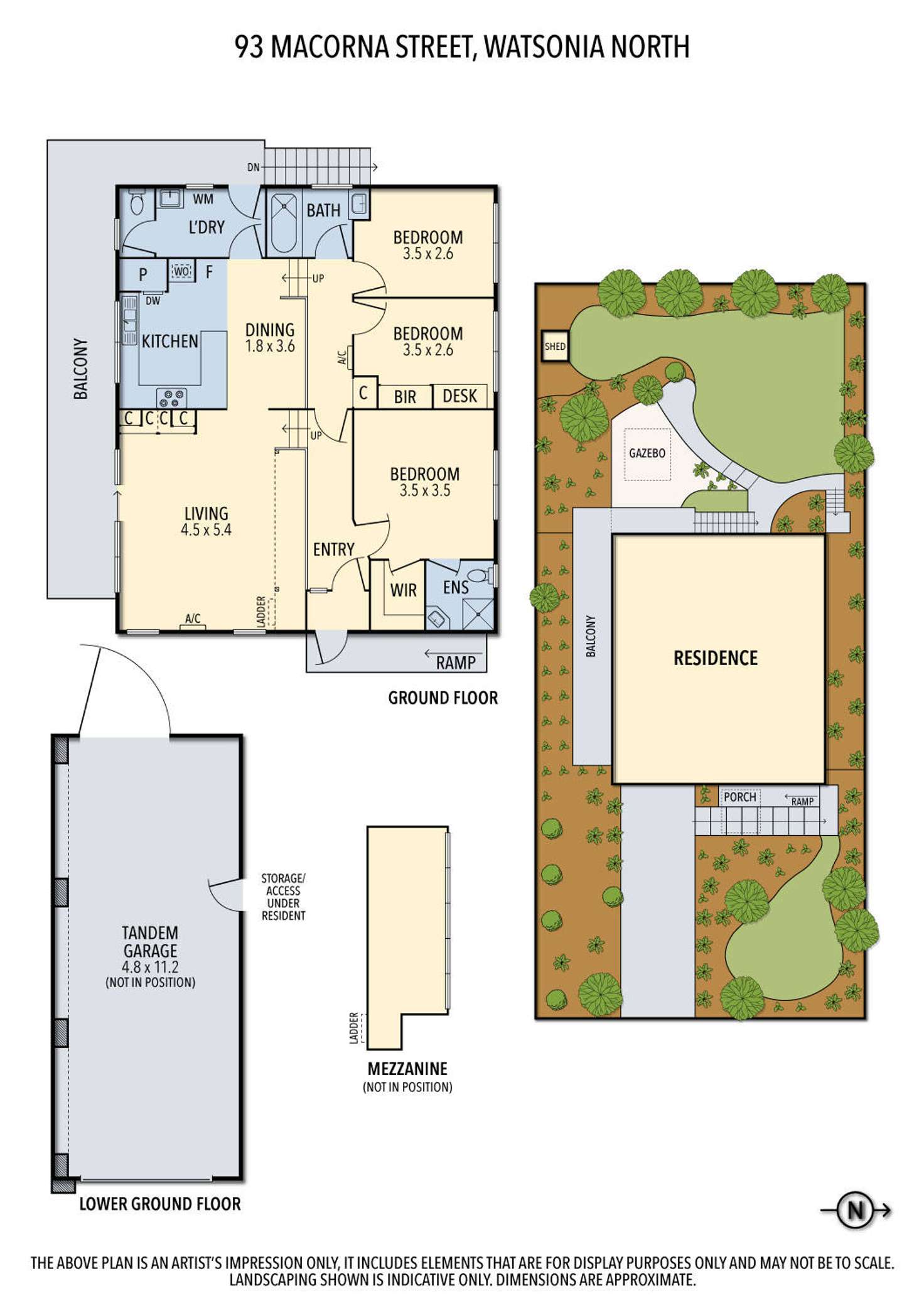 Floorplan of Homely house listing, 93 Macorna Street, Watsonia North VIC 3087