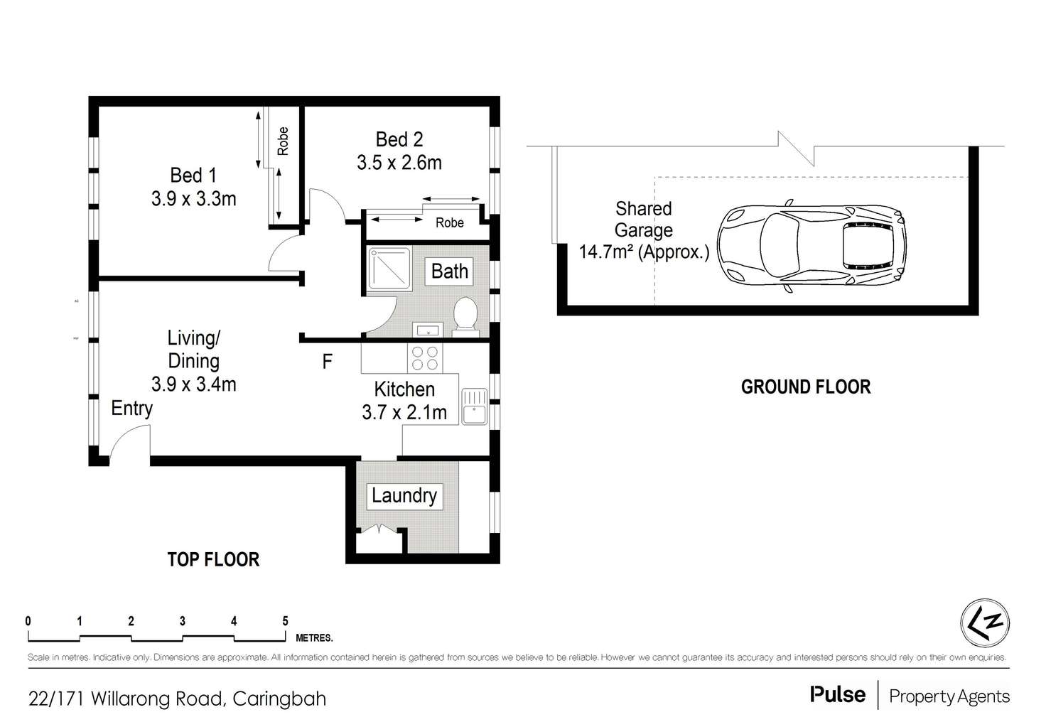 Floorplan of Homely apartment listing, 22/171 Willarong Road, Caringbah NSW 2229