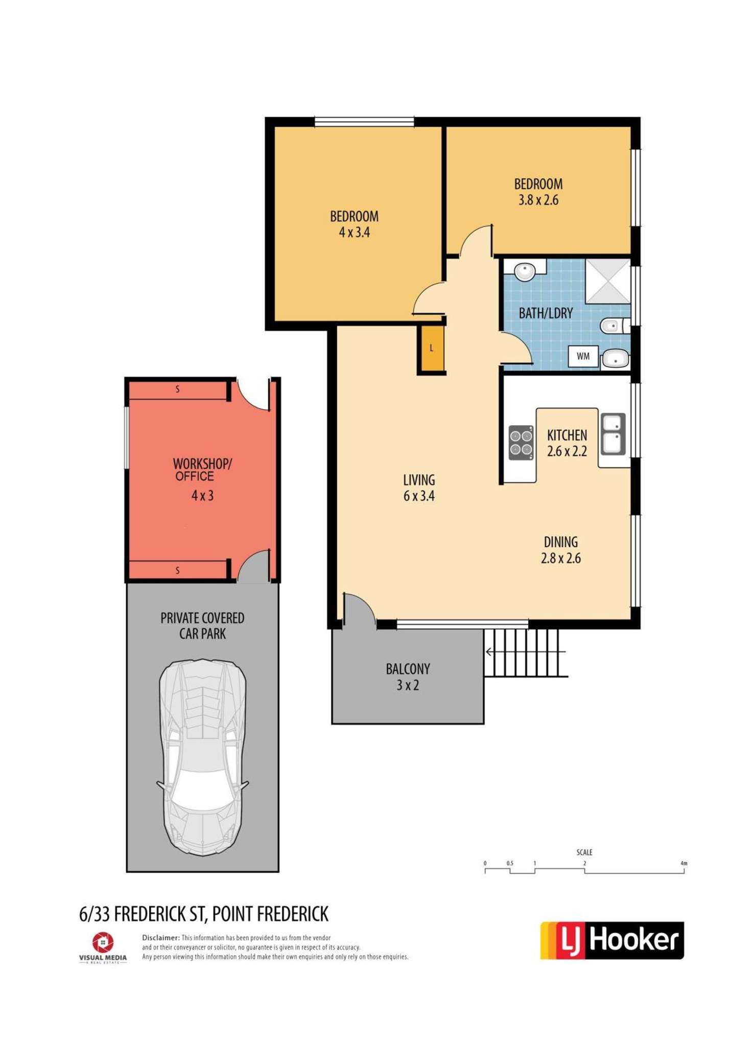 Floorplan of Homely unit listing, 6/33A Frederick Street, East Gosford NSW 2250
