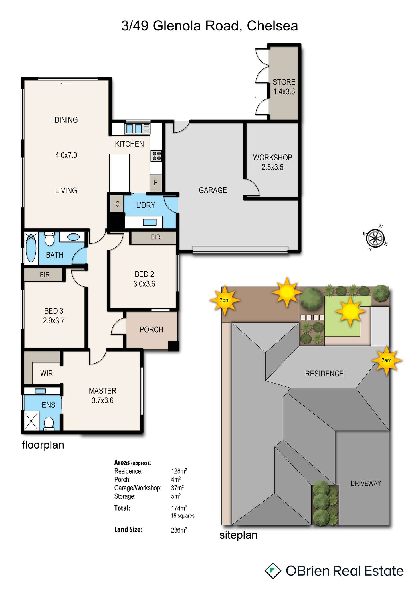 Floorplan of Homely unit listing, 3/49 Glenola Road, Chelsea VIC 3196
