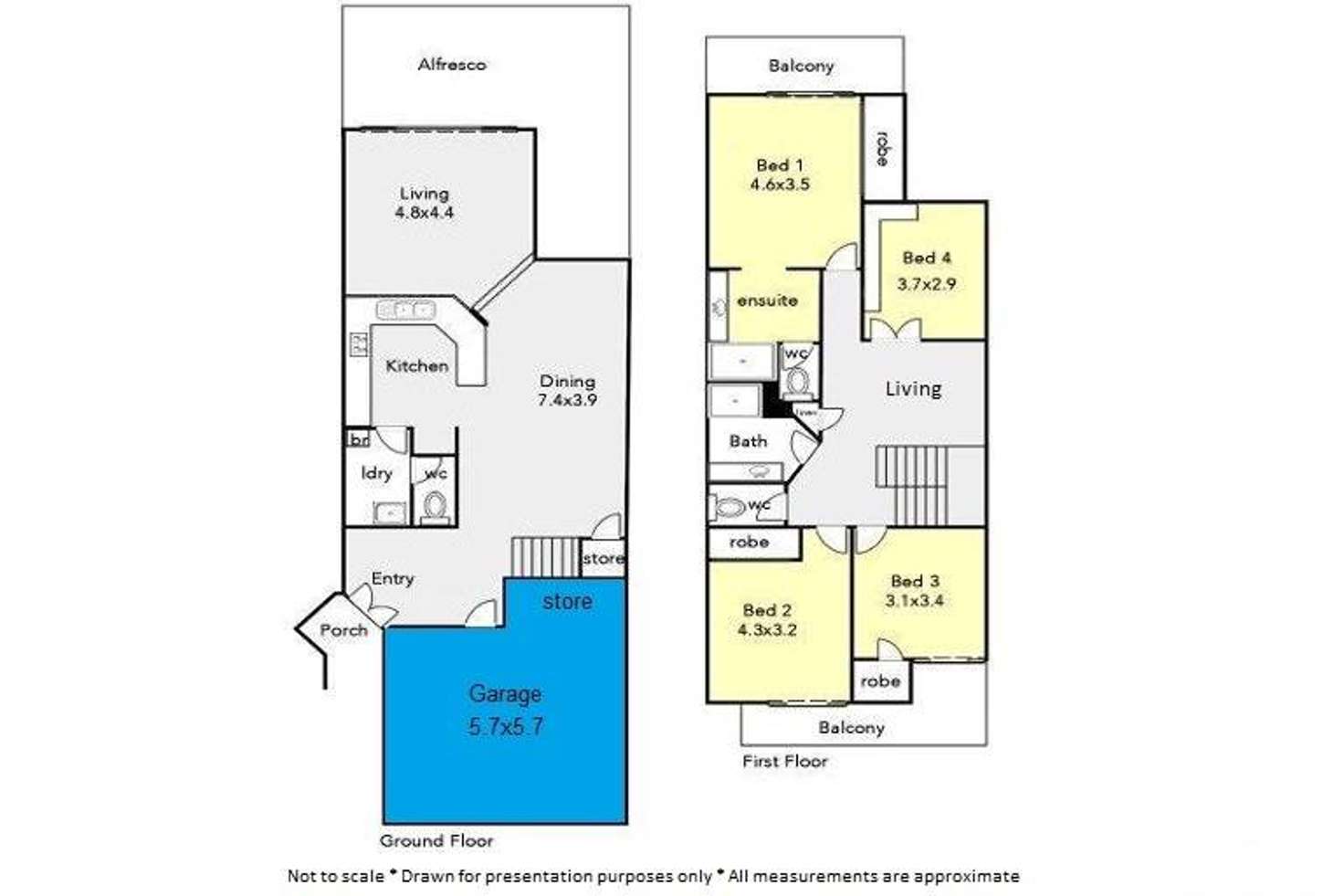 Floorplan of Homely house listing, 21b Wilton Place, Scarborough WA 6019