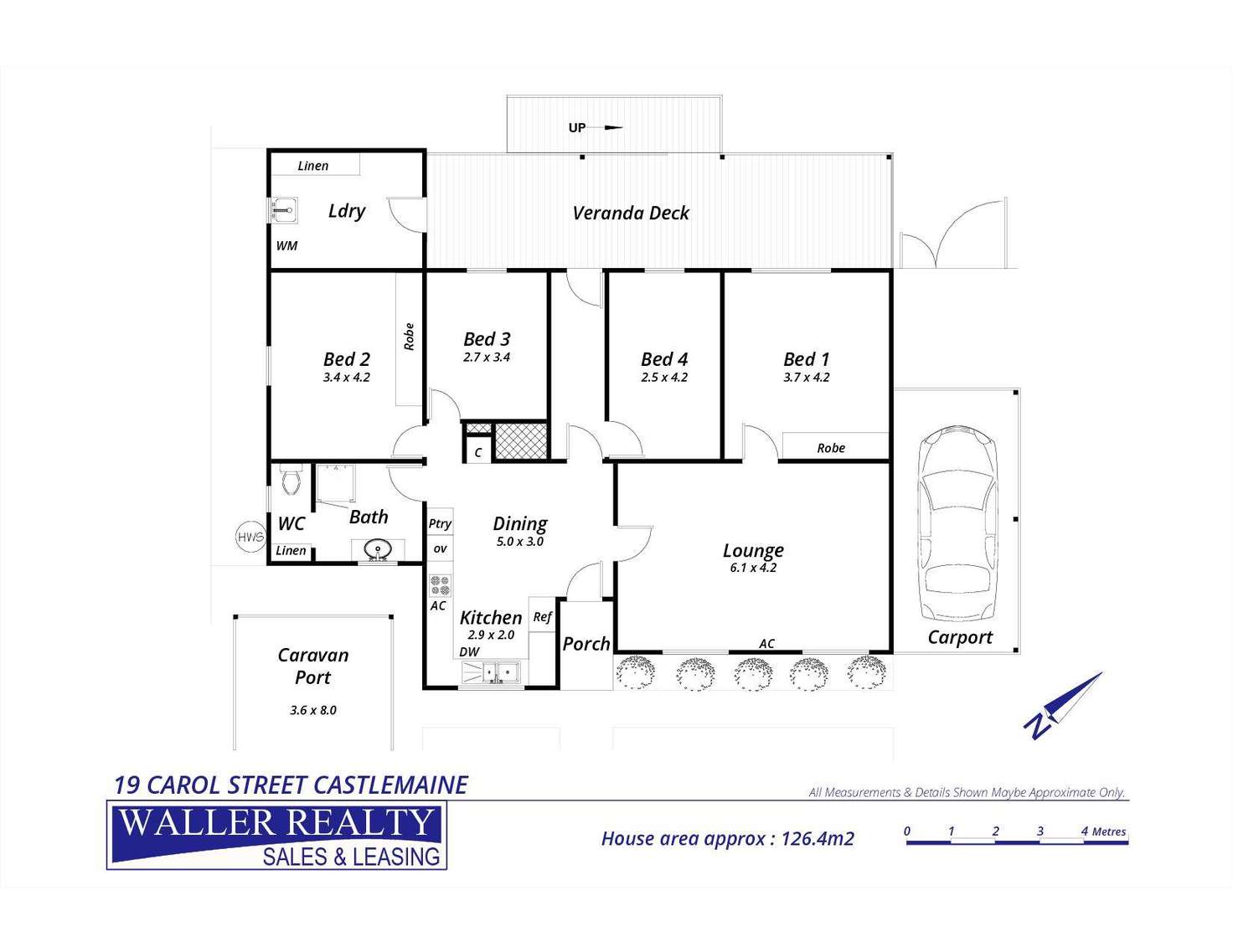 Floorplan of Homely house listing, 19 Carol Street, Castlemaine VIC 3450