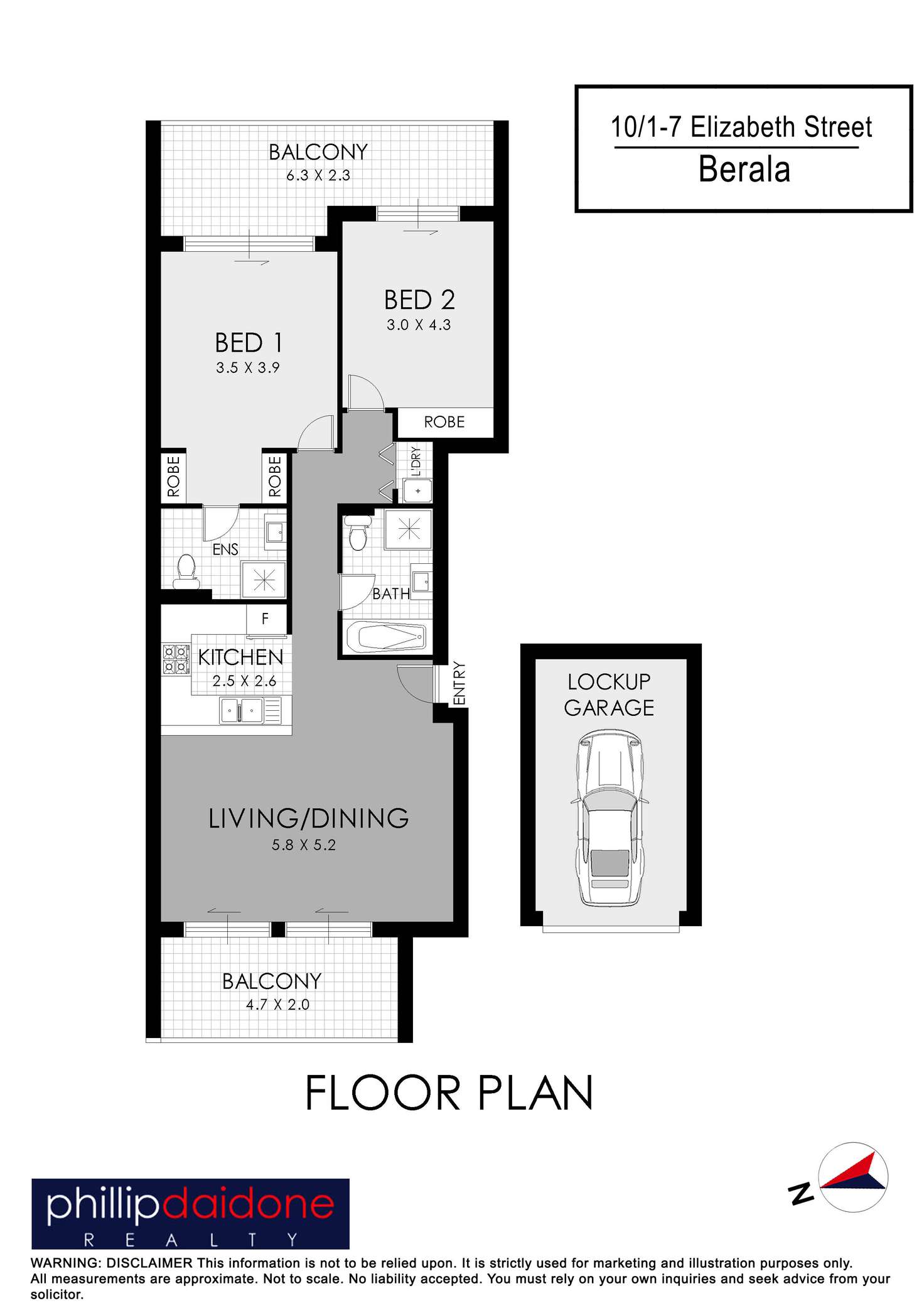 Floorplan of Homely unit listing, 10/1-7 Elizabeth Street, Berala NSW 2141