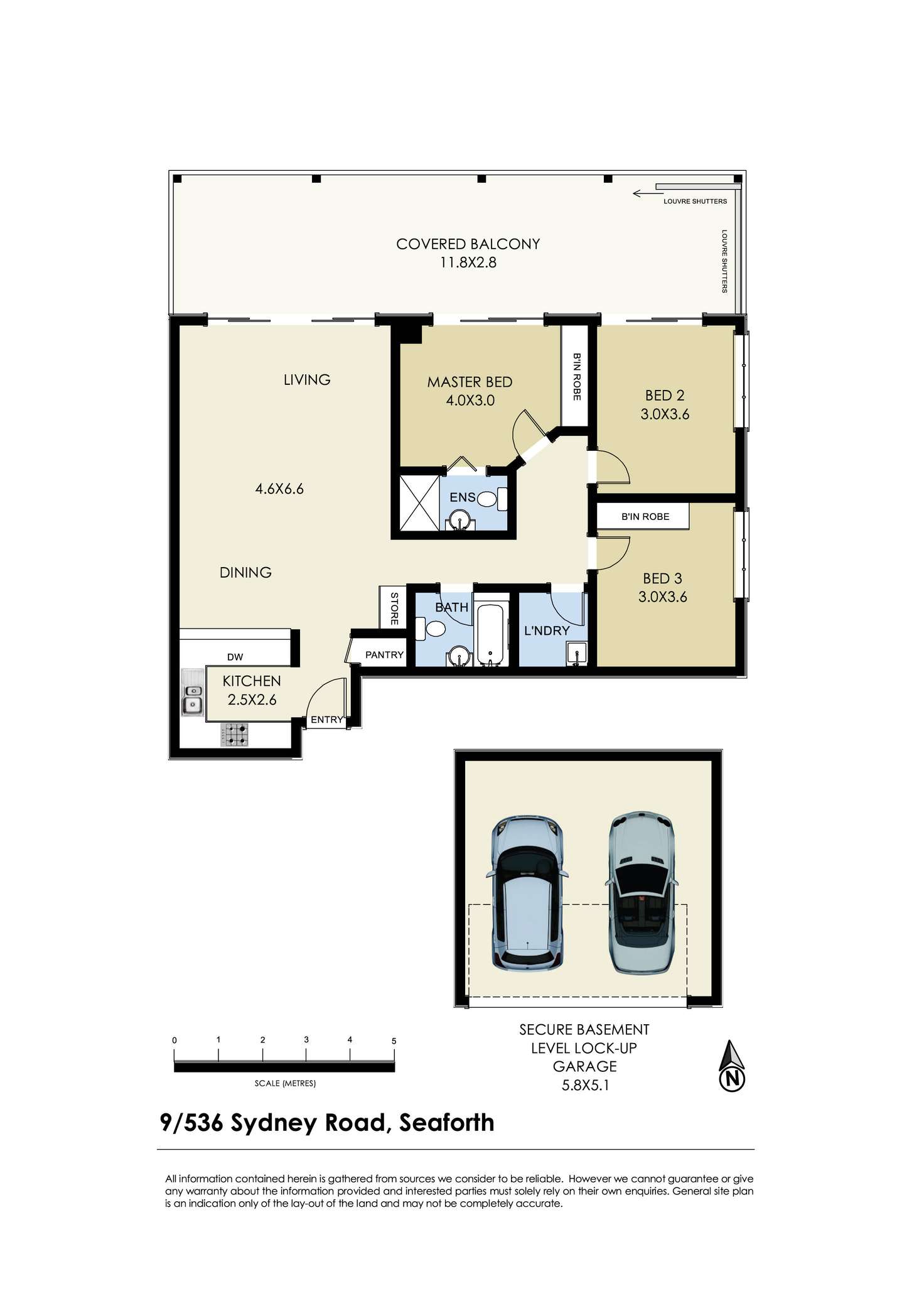 Floorplan of Homely apartment listing, 9/536 Sydney Road, Seaforth NSW 2092