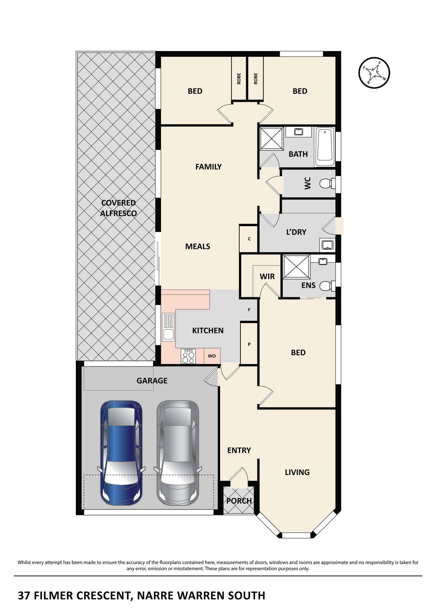 Floorplan of Homely house listing, 37 Filmer Crescent, Narre Warren South VIC 3805