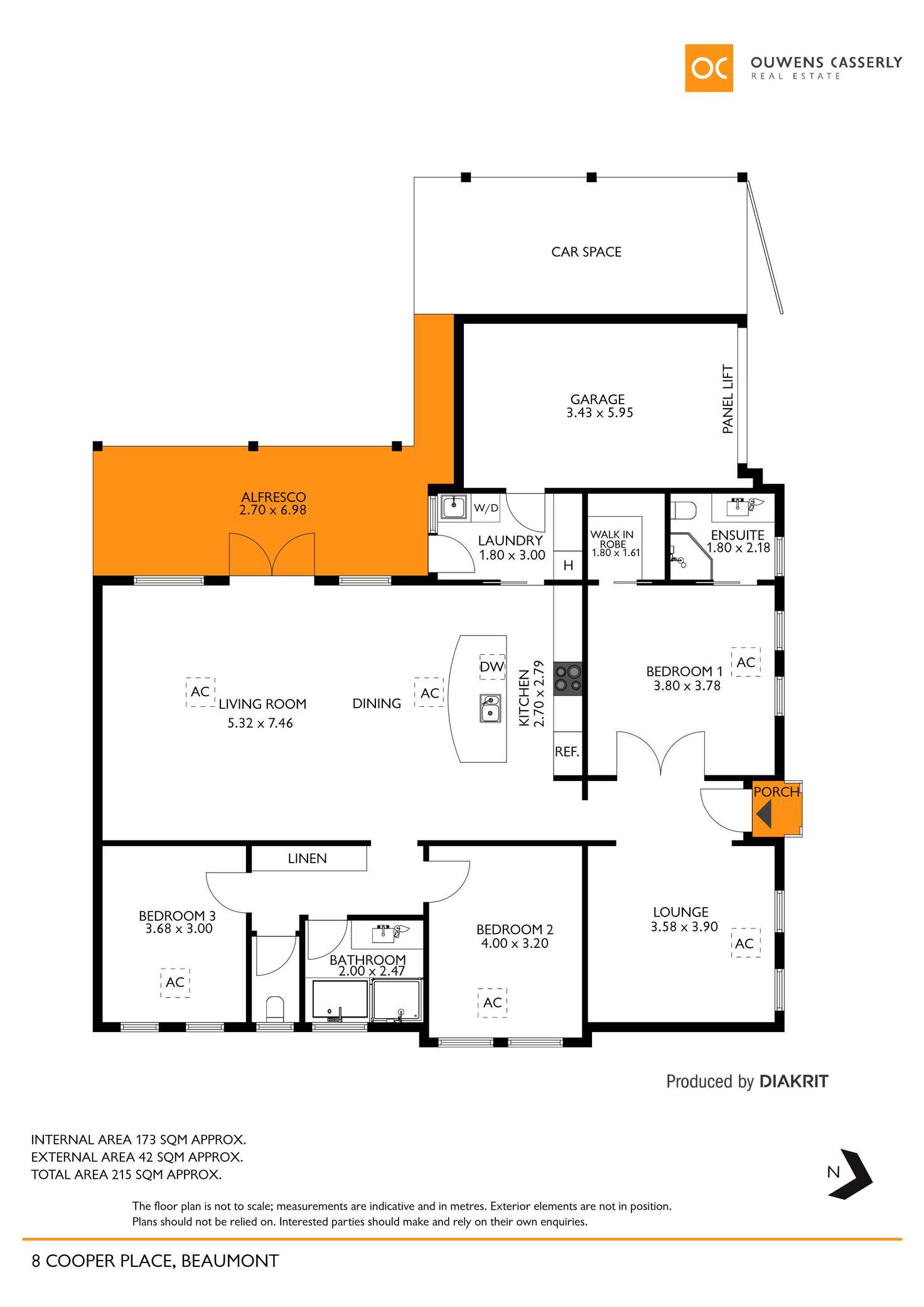 Floorplan of Homely house listing, 8 Cooper Place, Beaumont SA 5066