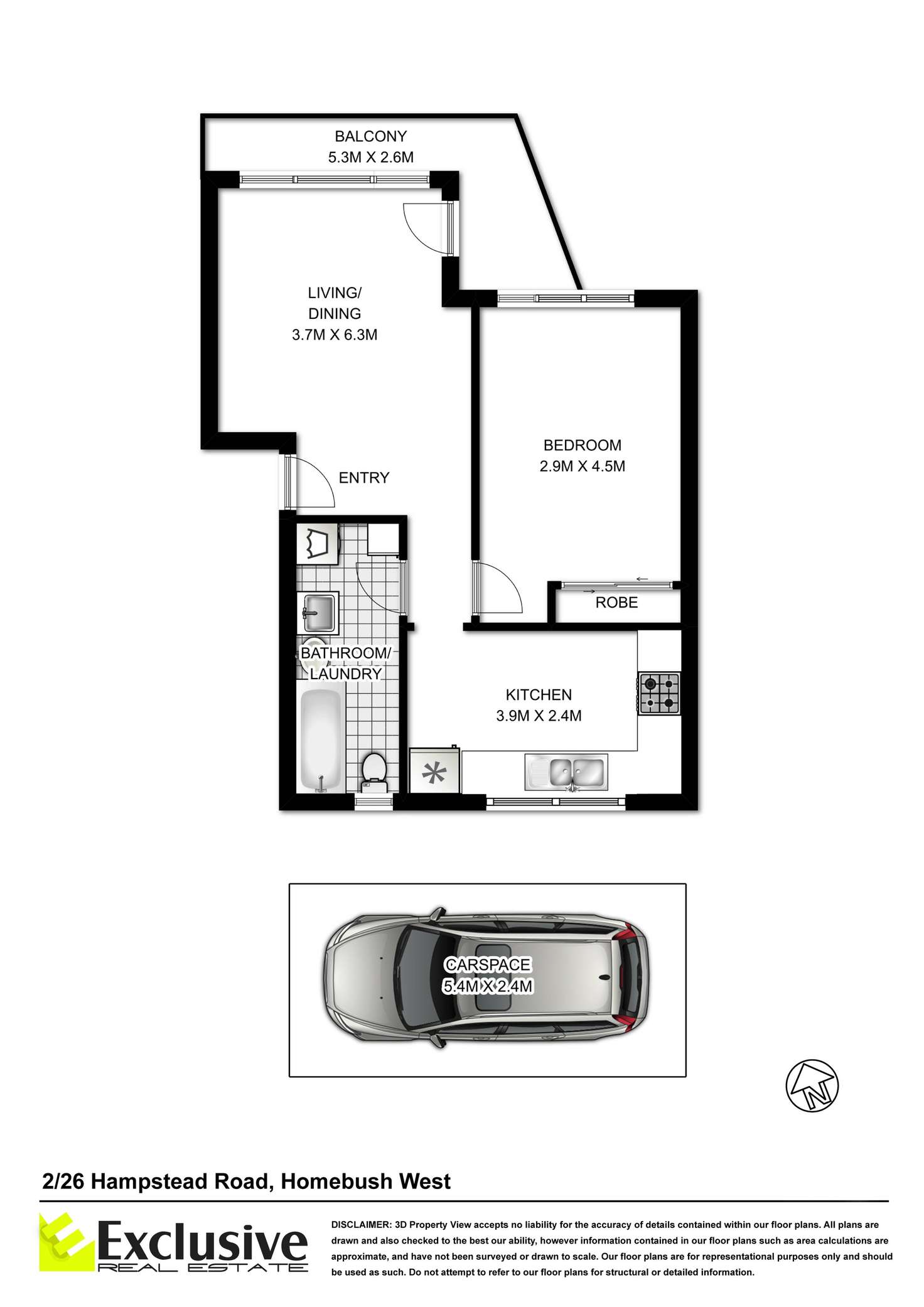 Floorplan of Homely apartment listing, 2/26 Hampstead Road, Homebush West NSW 2140