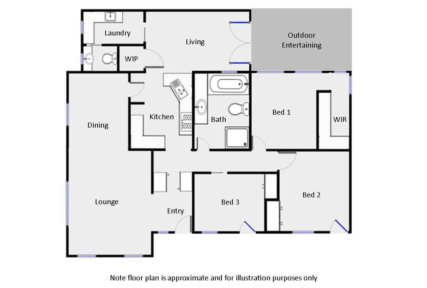 Floorplan of Homely house listing, 107 Walnut Avenue, Mildura VIC 3500