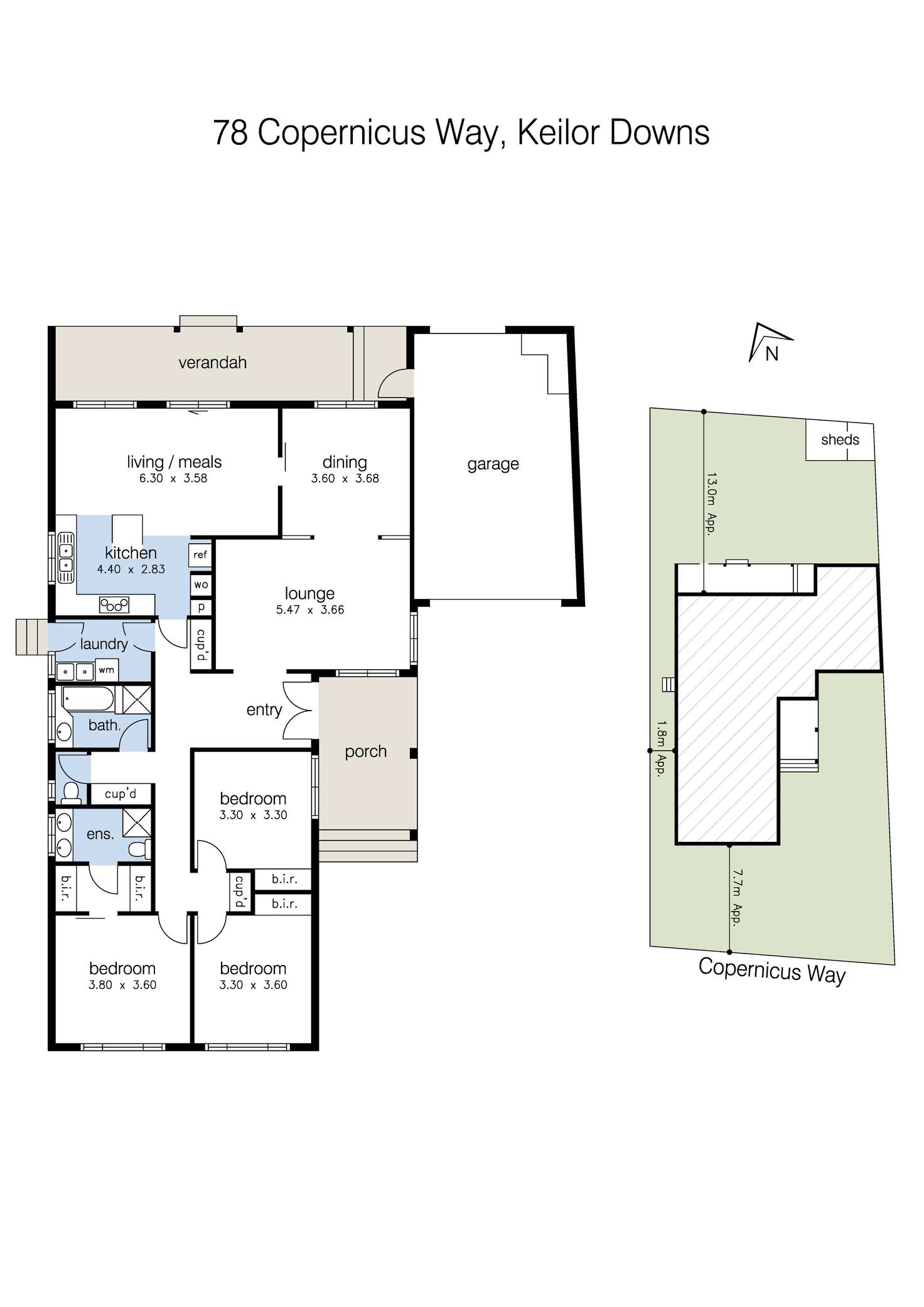 Floorplan of Homely house listing, 78 Copernicus Way, Keilor Downs VIC 3038
