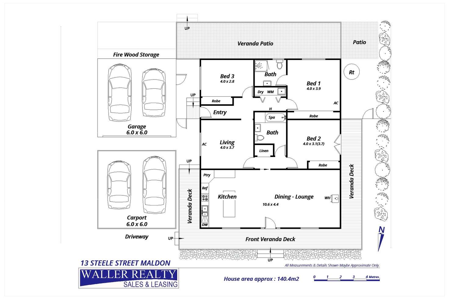 Floorplan of Homely house listing, 13 Steele Street, Maldon VIC 3463