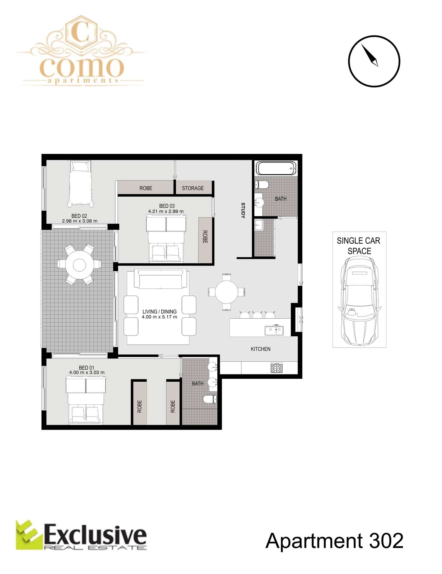 Floorplan of Homely apartment listing, 302/19-23 Short Street, Homebush NSW 2140