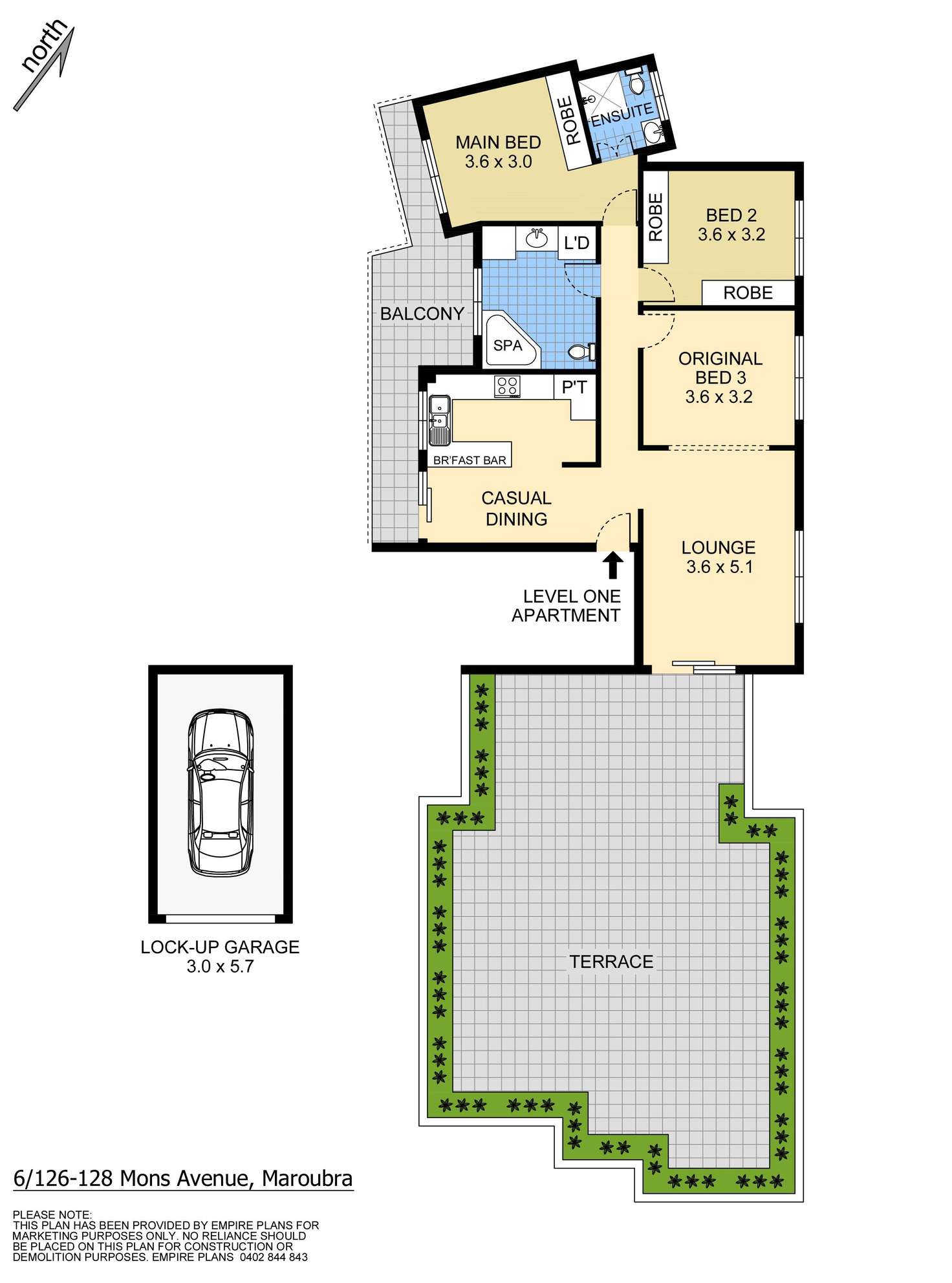 Floorplan of Homely apartment listing, 6/126-128 Mons Avenue, Maroubra NSW 2035