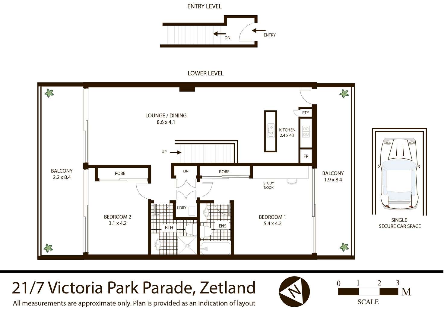 Floorplan of Homely apartment listing, 21/7 Victoria Park Parade, Zetland NSW 2017