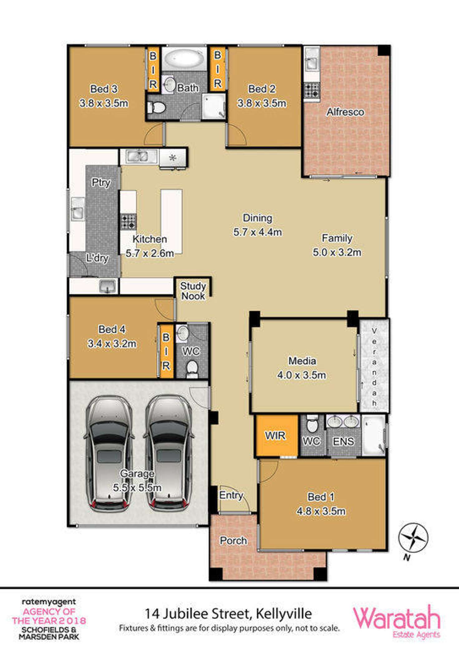 Floorplan of Homely house listing, 14 Jubilee Street, Kellyville NSW 2155