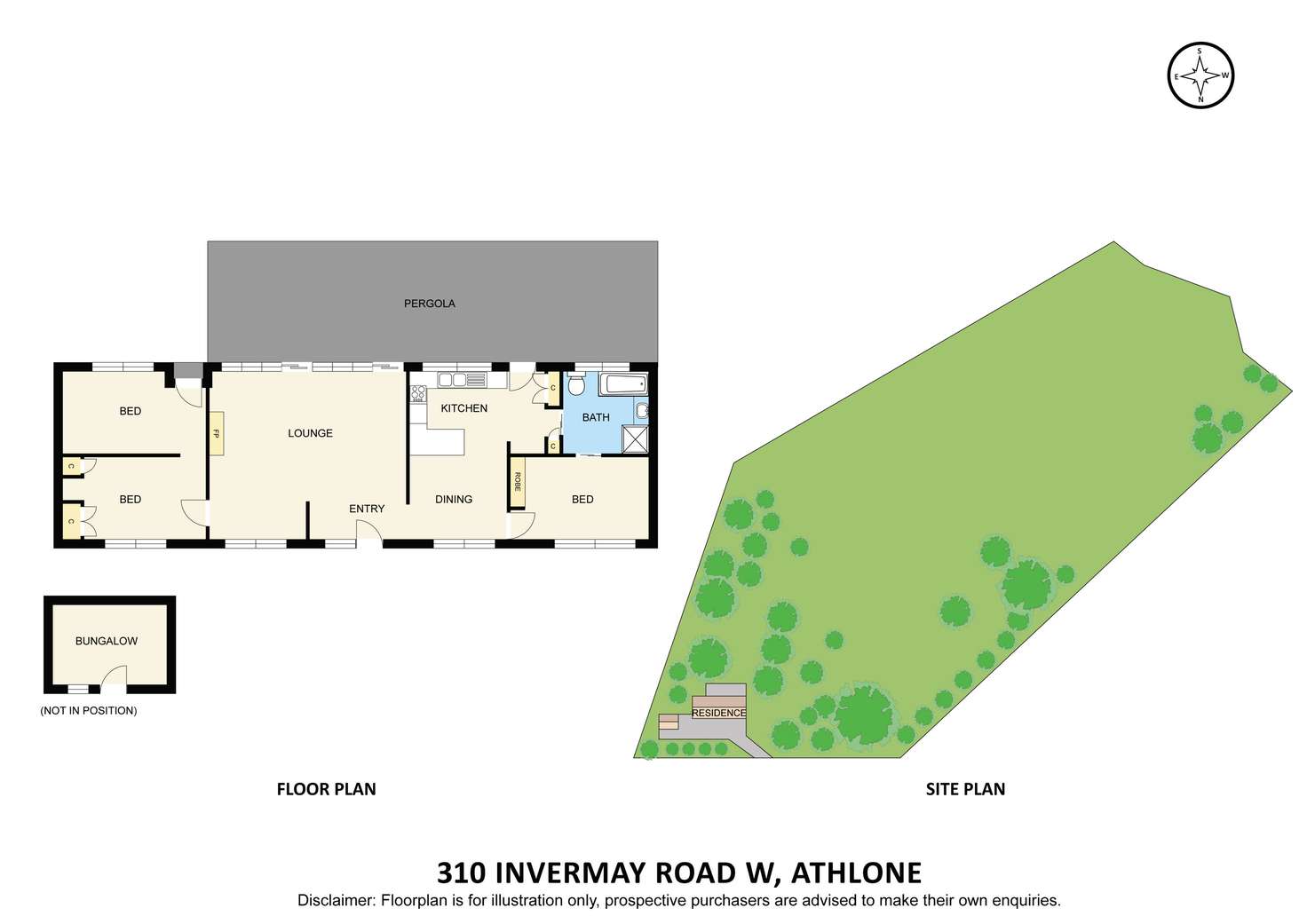 Floorplan of Homely ruralOther listing, 310 Invermay Road West, Athlone VIC 3818