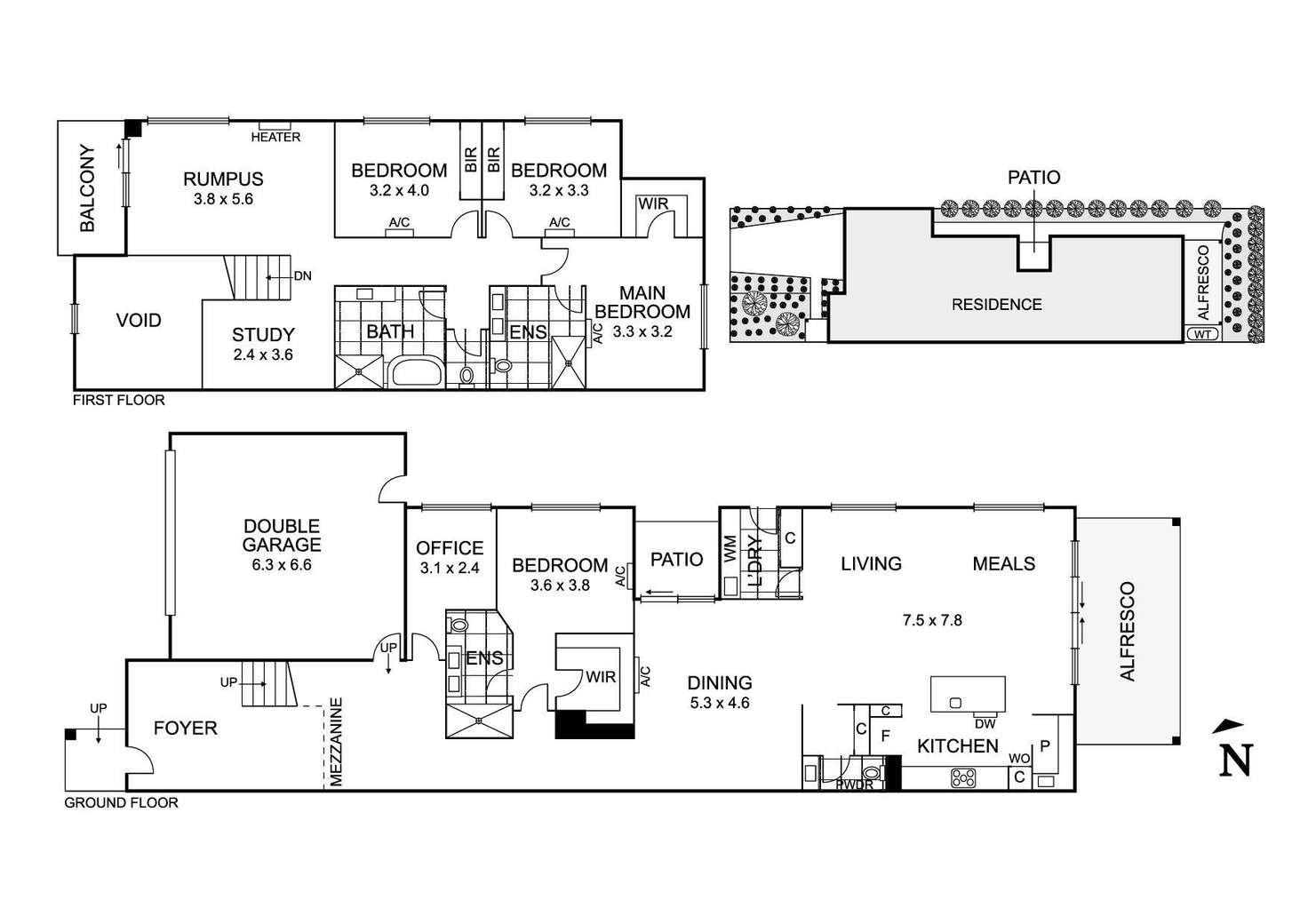 Floorplan of Homely townhouse listing, 1/40 Mahoney Street, Templestowe VIC 3106
