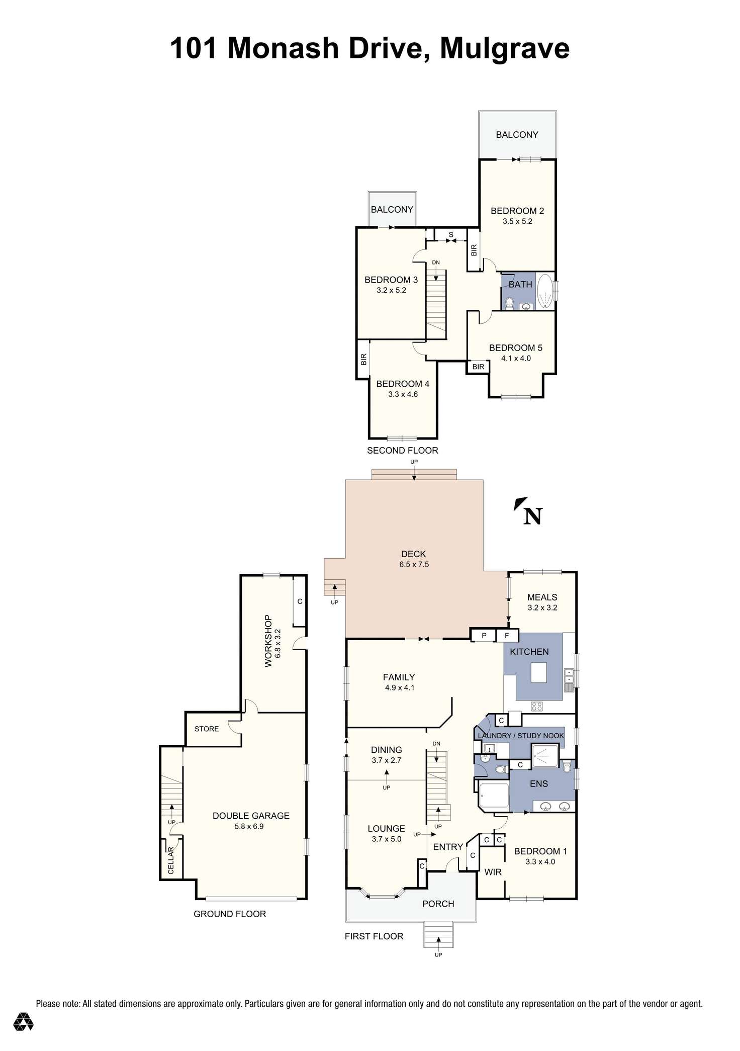 Floorplan of Homely house listing, 101 Monash Drive, Mulgrave VIC 3170