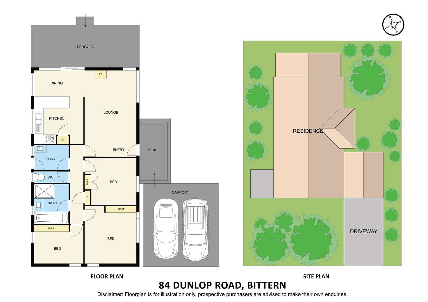 Floorplan of Homely house listing, 84 Dunlop Road, Bittern VIC 3918
