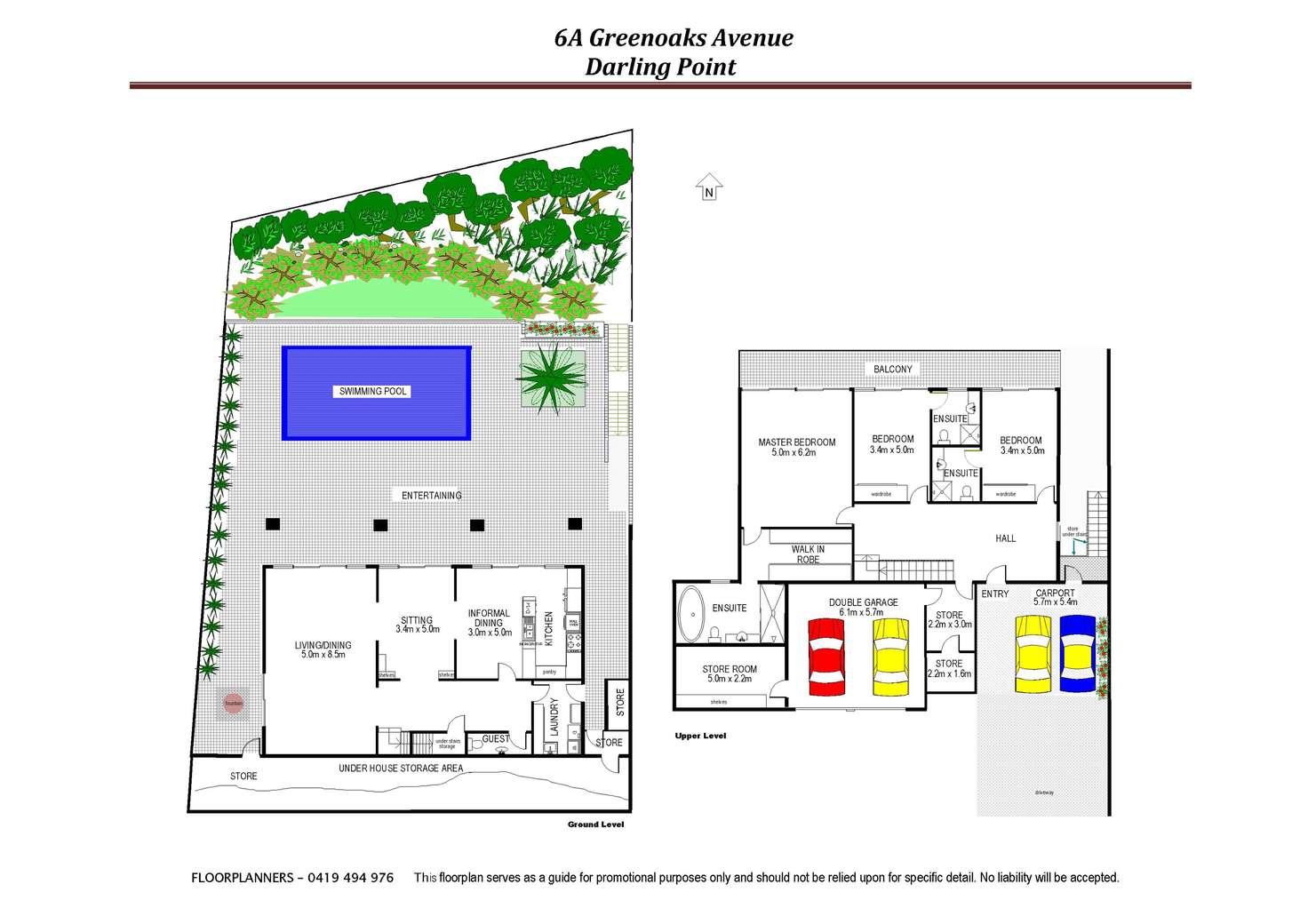 Floorplan of Homely house listing, 6A Greenoaks Avenue, Darling Point NSW 2027