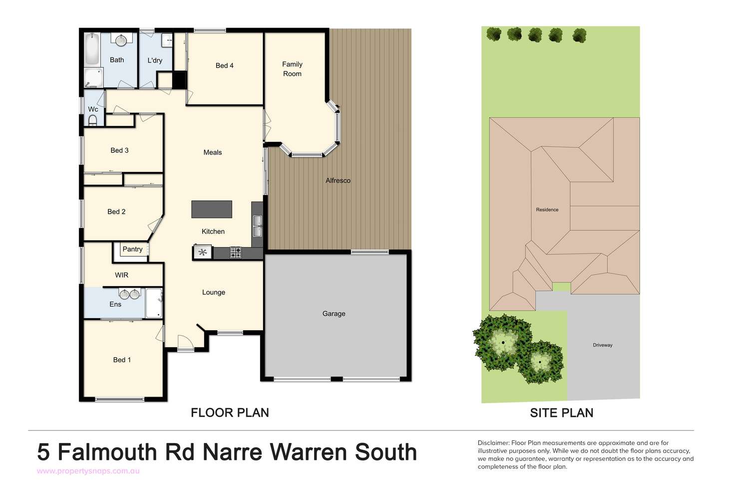 Floorplan of Homely house listing, 5 Falmouth Road, Narre Warren South VIC 3805
