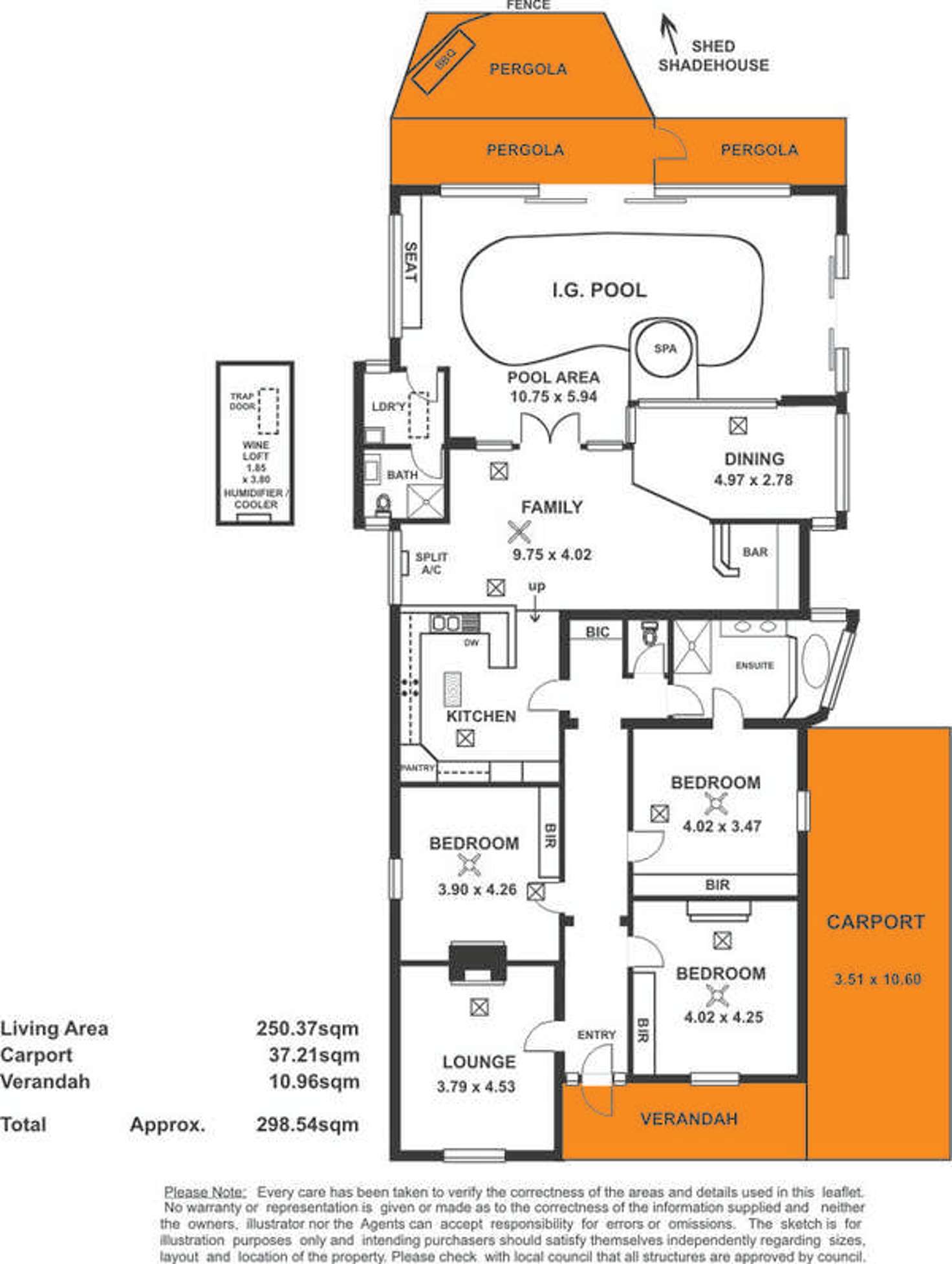 Floorplan of Homely house listing, 1 Bakewell Road, Evandale SA 5069