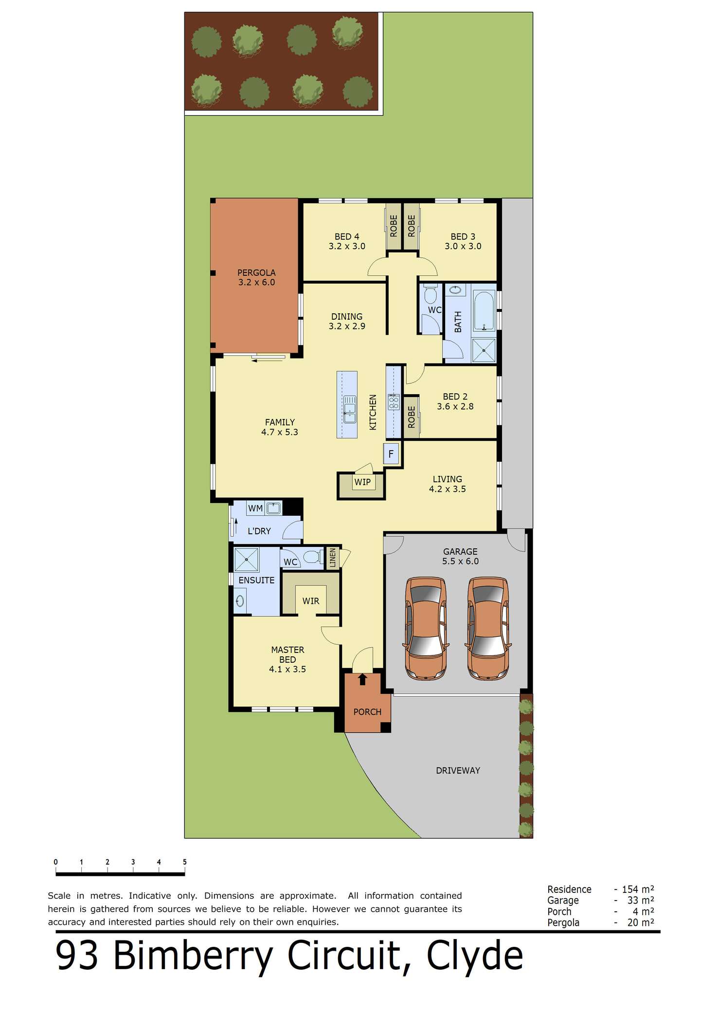 Floorplan of Homely house listing, 93 Bimberry Circuit, Clyde VIC 3978