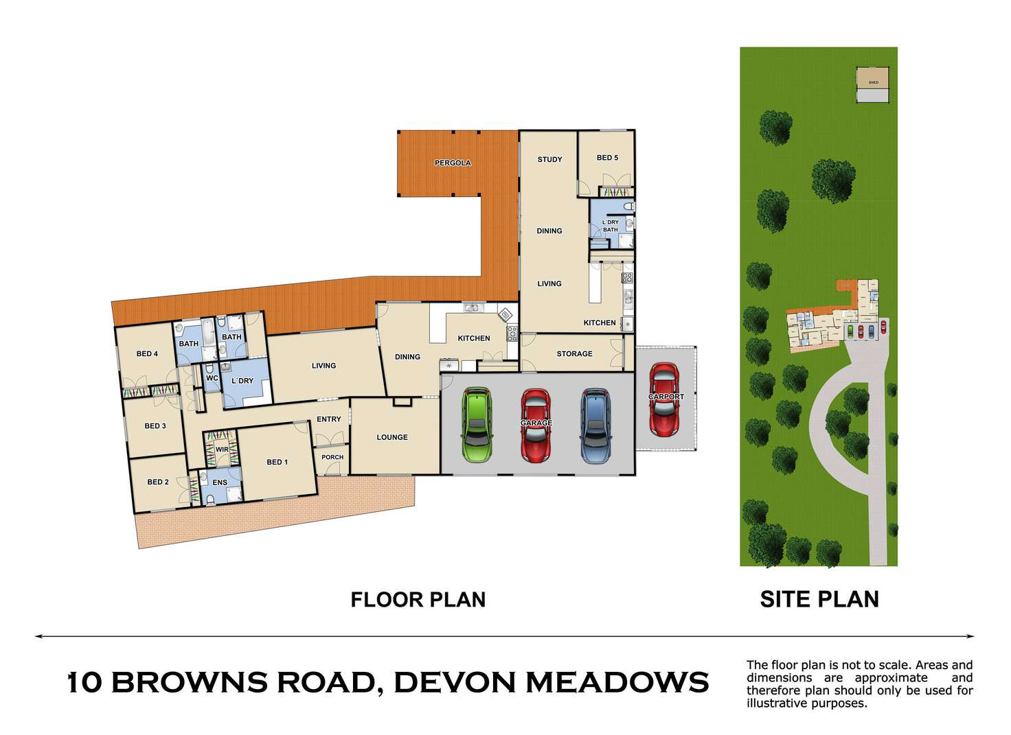 Floorplan of Homely house listing, 10 Browns Road, Devon Meadows VIC 3977