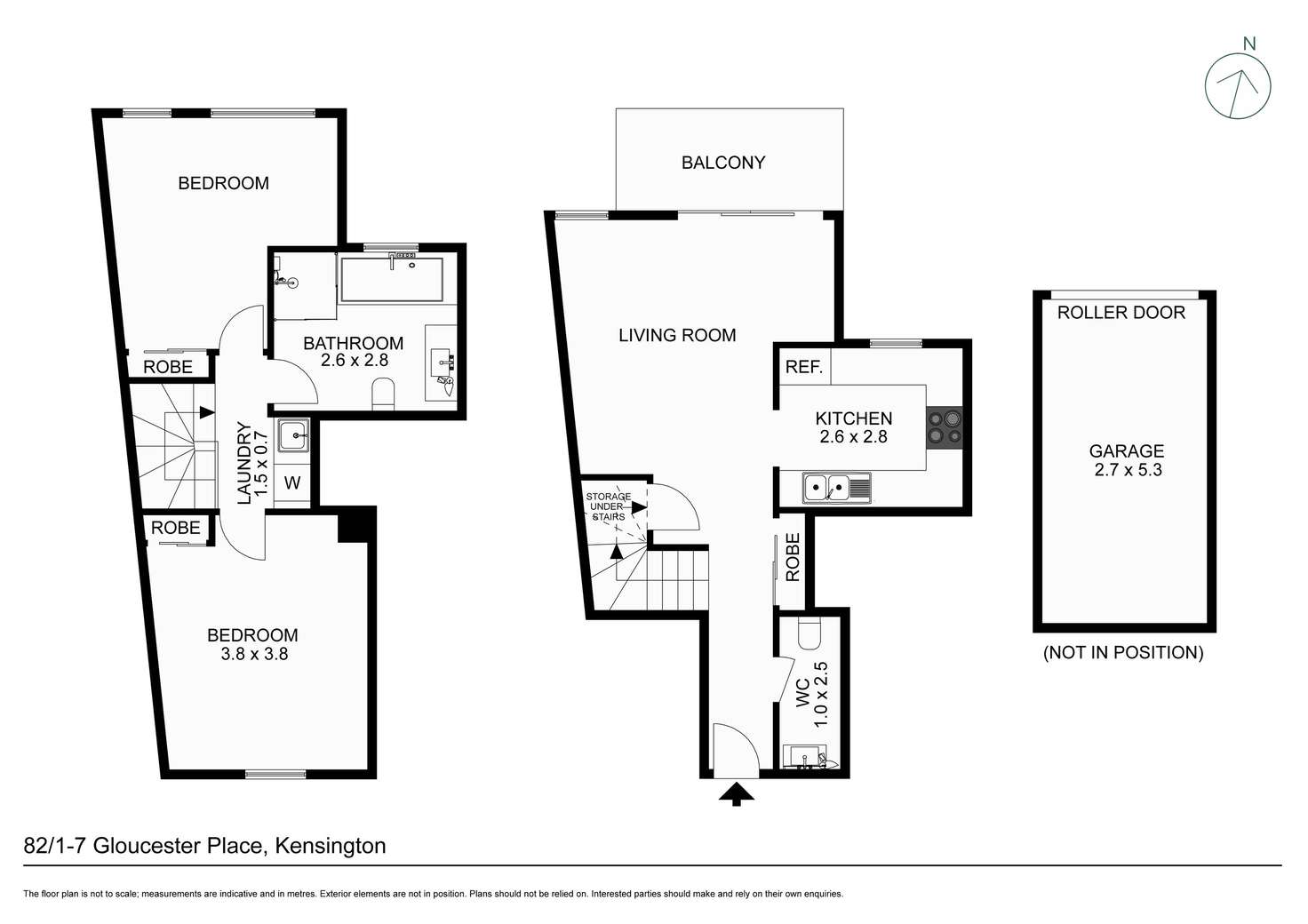 Floorplan of Homely apartment listing, 82/1-7 Gloucester Place, Kensington NSW 2033